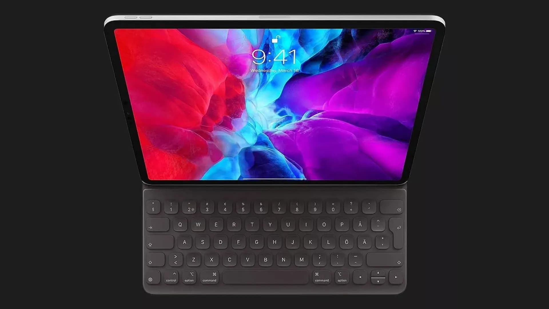 Клавиатура Smart Keyboard Folio для iPad Pro 12.9 (Black) (MXNL2)