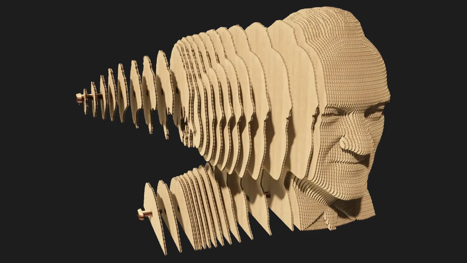 Картонный 3D пазл-конструктор Cartonic Квентин Тарантино (Quentin) (CARTMQTR)