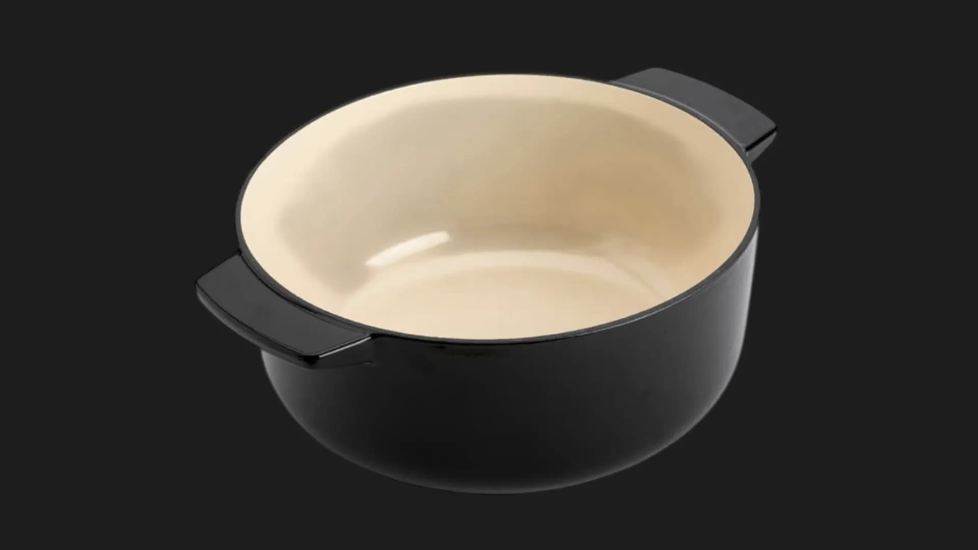 Чугунная кастрюля с крышкой KitchenAid, 26 см, 5,2 л (Black) (CC006061-001)