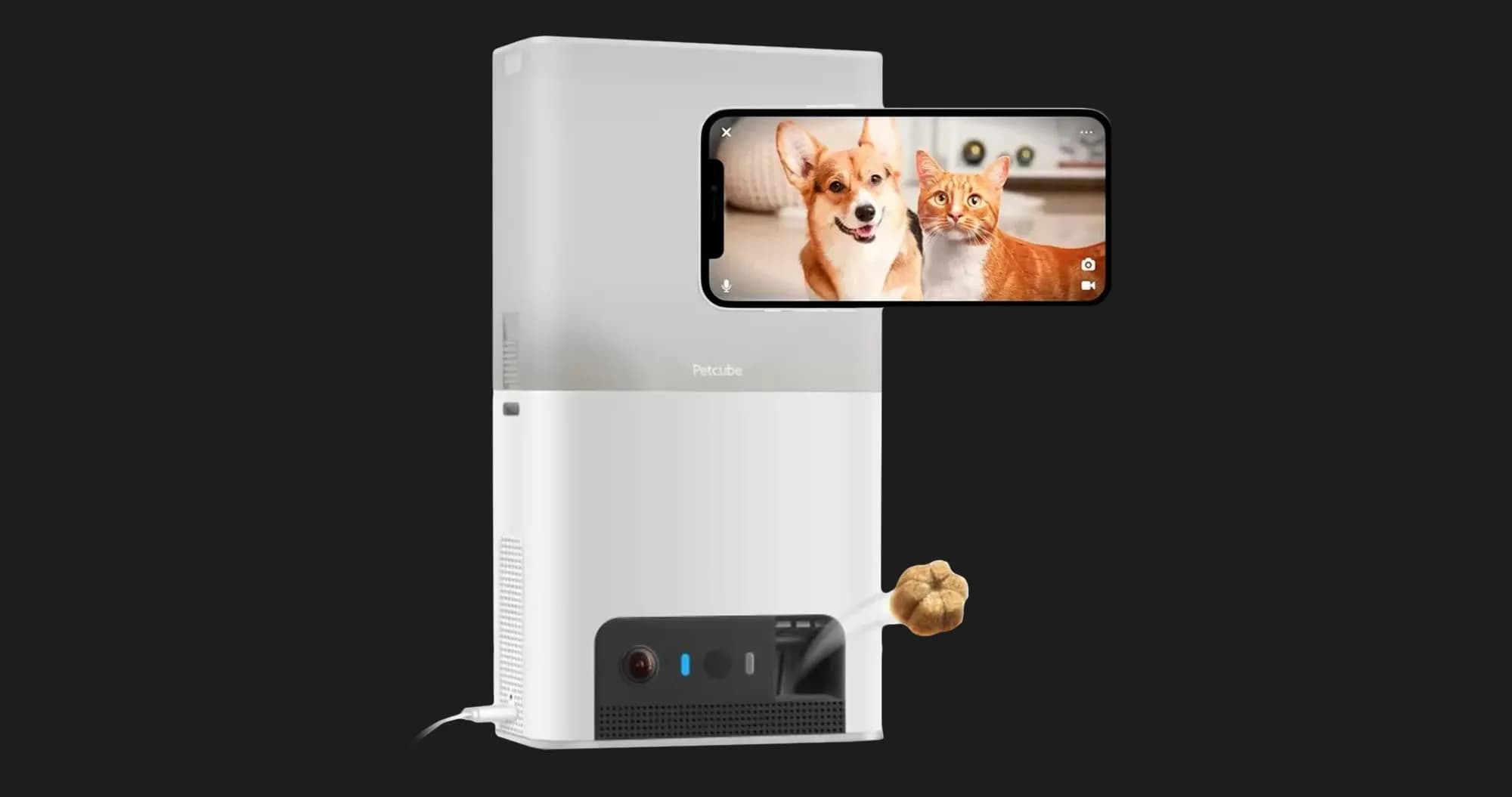 Интерактивная HD камера Petcube Bites 2 Lite (Silver)