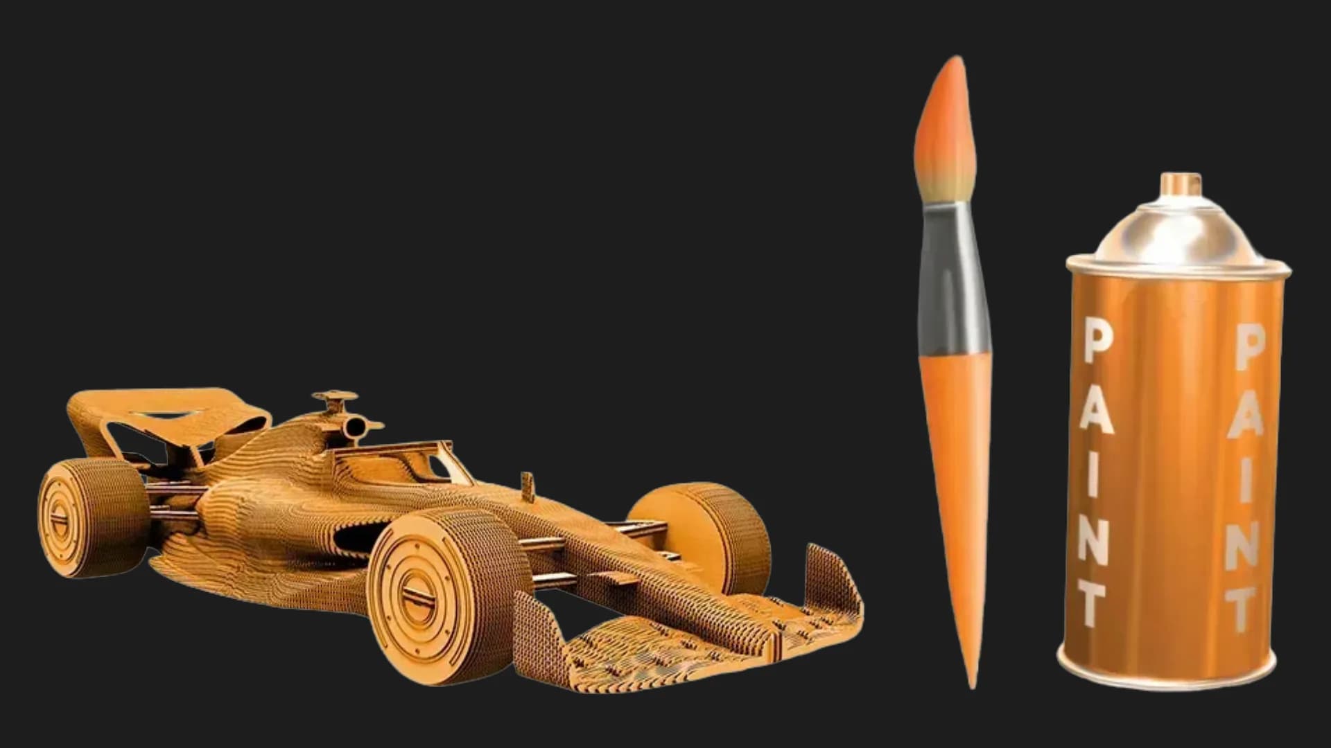 Картонный 3D пазл-конструктор Cartonic Racing Car (CARTRAC)