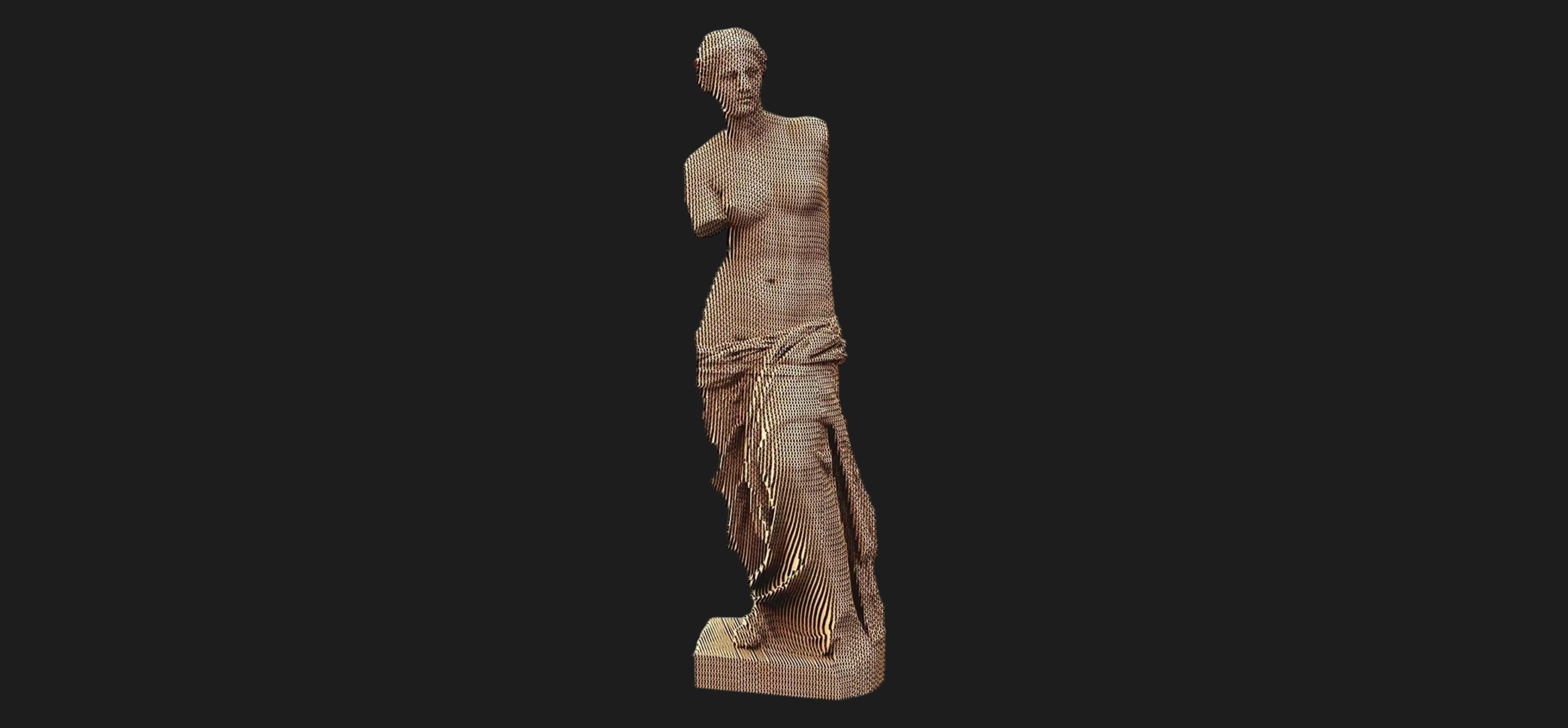 Картонный 3D пазл-конструктор Cartonic Статуя Венеры Милосской (Venus de Milo) (CARTVENUS)