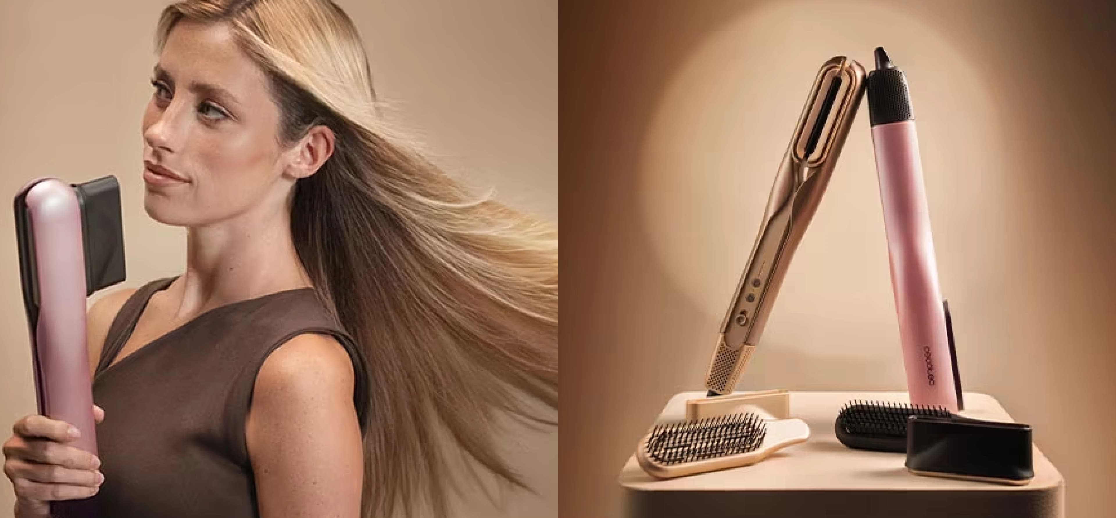 Выпрямитель для волос Cecotec AirLisse 2in1 ForceDry (Champagne)