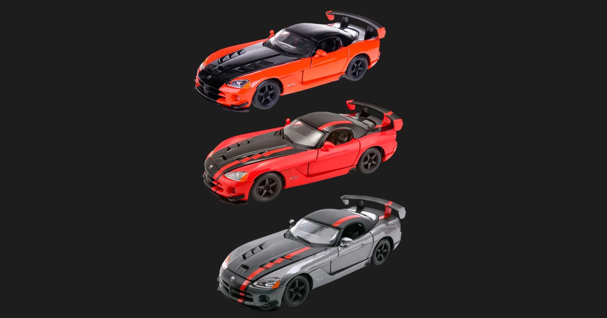 Автомодель Bburago — Dodge Viper SRT10 ACR в ассортименте, 1:24 (Red, Orange, Gray) (18-22114)