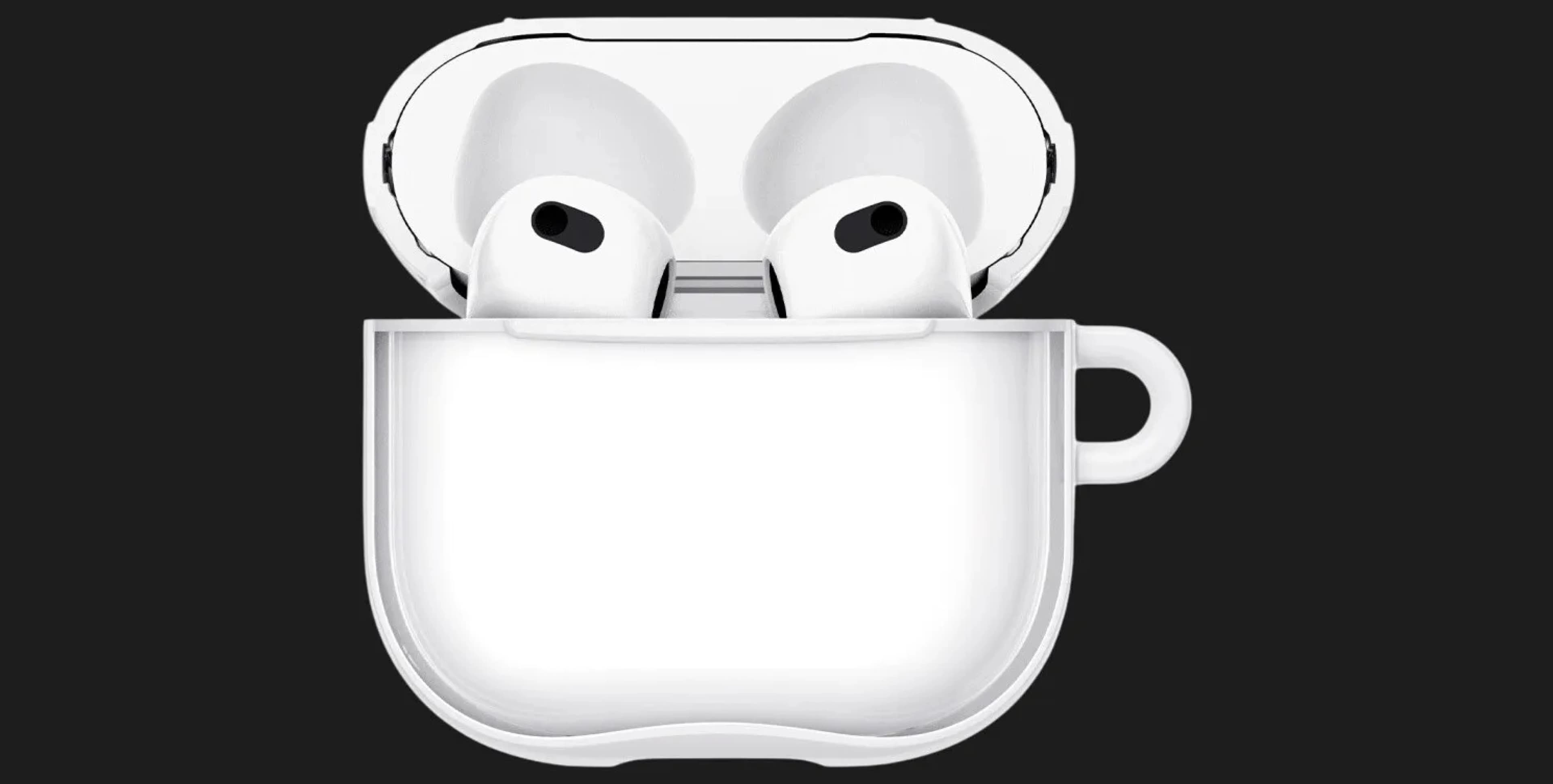 Чехол Spigen Ultra Hybrid для Apple AirPods 4 (Jet White)