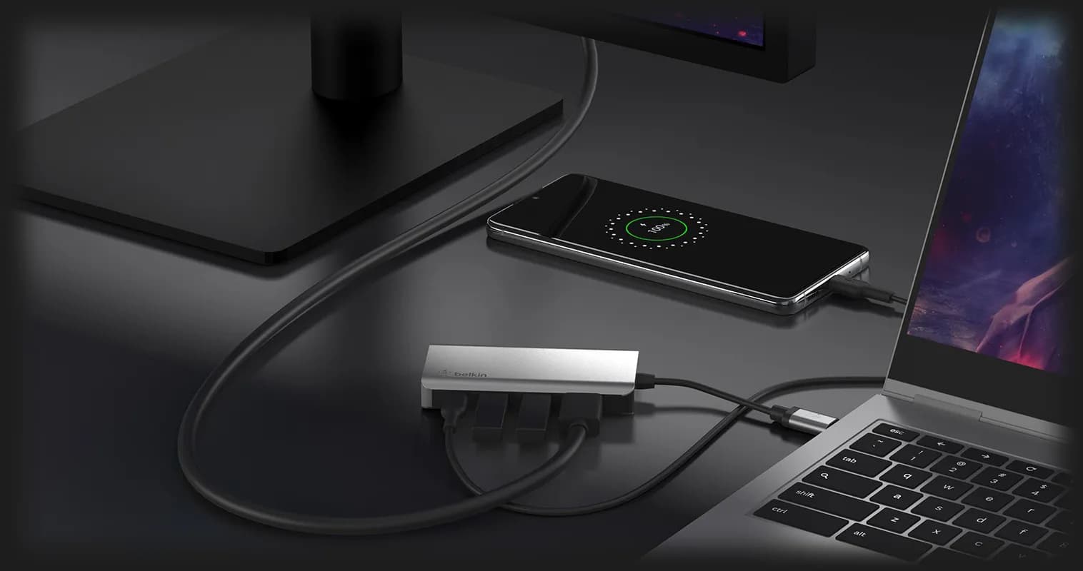 Адаптер Belkin USB-C 4 в 1 Multiport Dock (AVC006BTSGY)