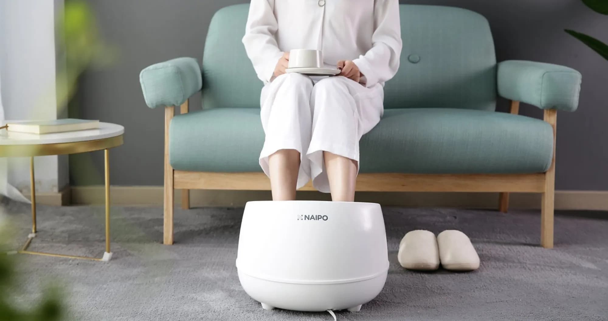 Массажер паровой для ног Naipo OFLEXISPA (White)