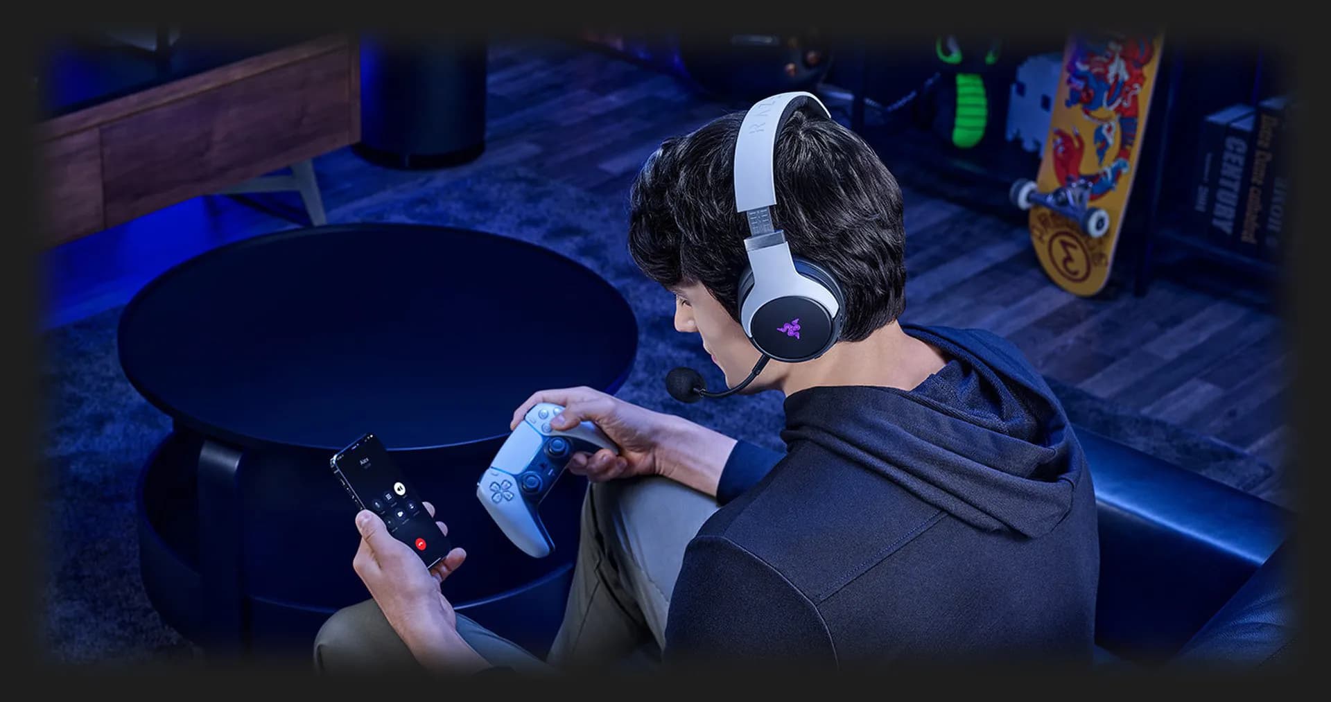 Игровая гарнитура RAZER Kaira Hyperspeed for PS5 (Black) (RZ04-03980200-R3G1) (UA)