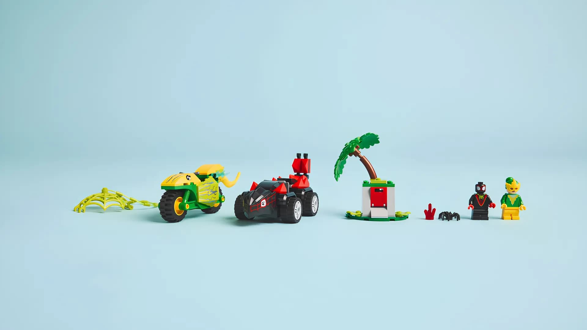 Конструктор LEGO Marvel Гонки на электромобилях с динозаврами (11198)