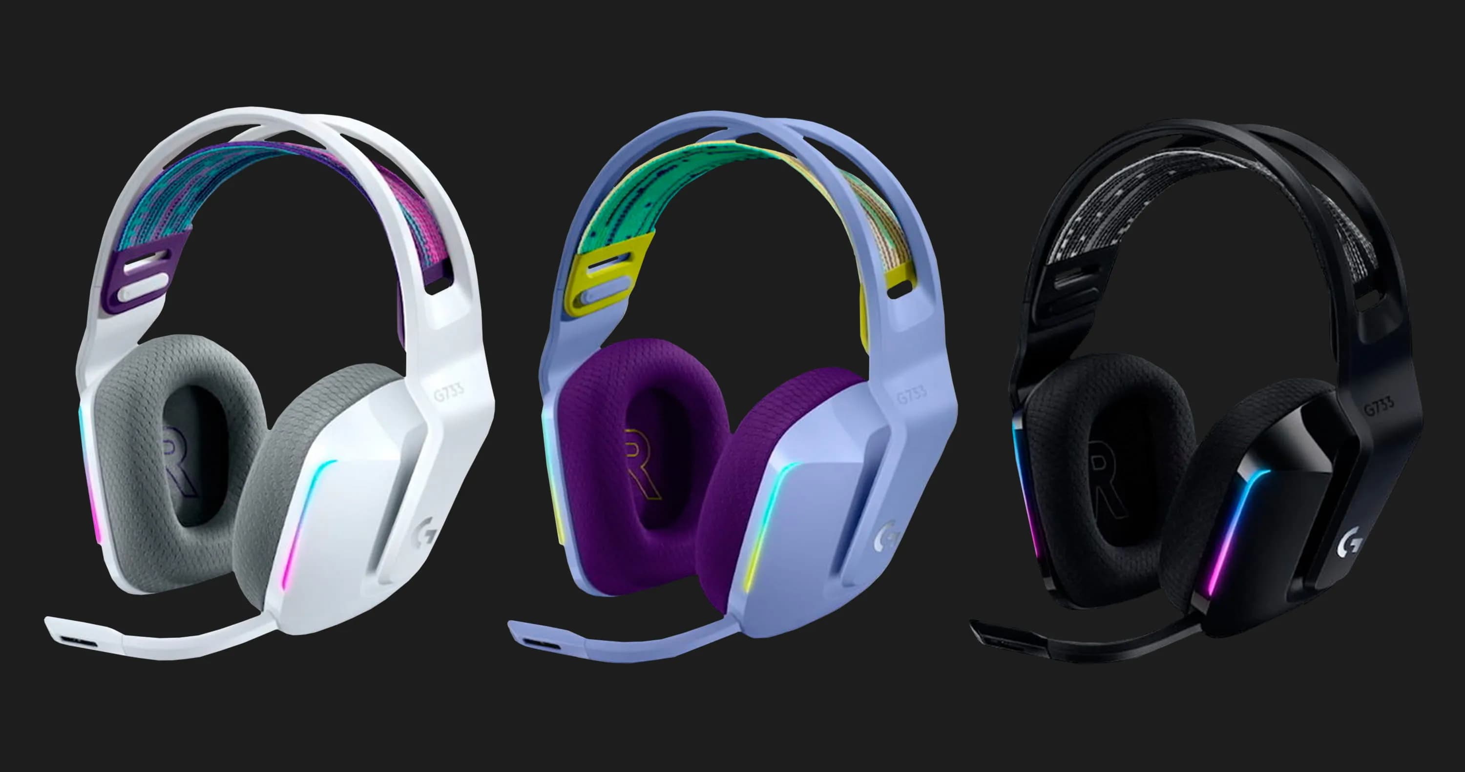 Игровые наушники Logitech G733 Lightspeed Wireless RGB Gaming Headset Blue (UA)