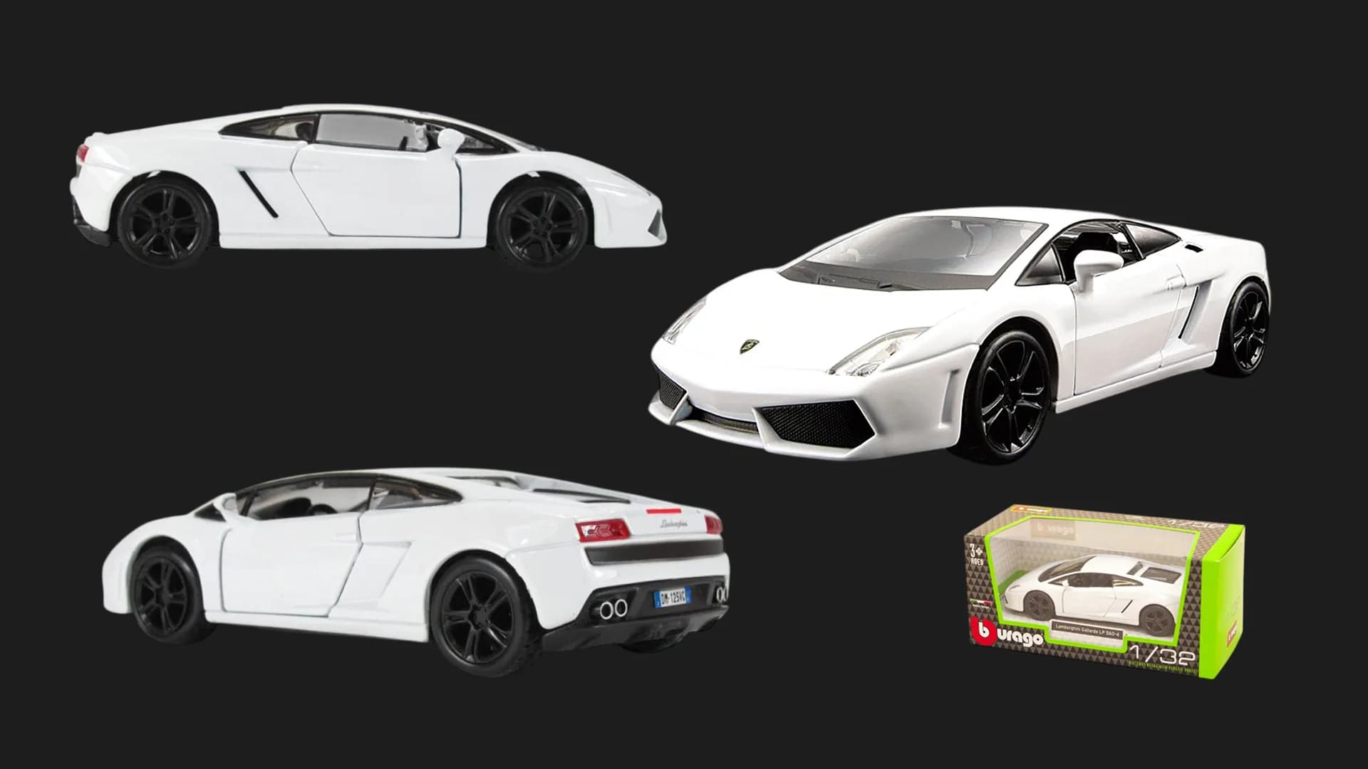 Автомодель Bburago Lamborghini Gallardo LP560-4 (2008) в ассортименте (1:32) (18-43020)