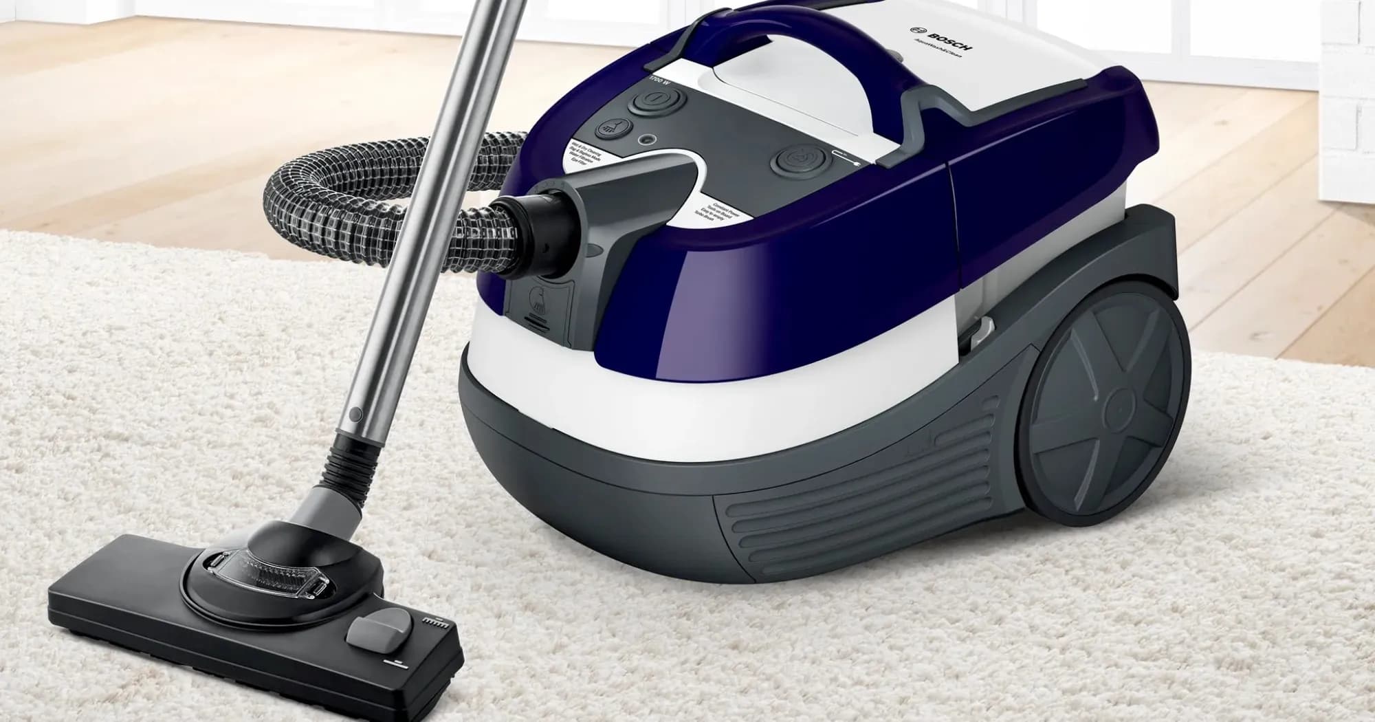 Пылесос моющий с аквафильтром Bosch Serie 4 AquaWash&Clean BWD41740 (Purple)