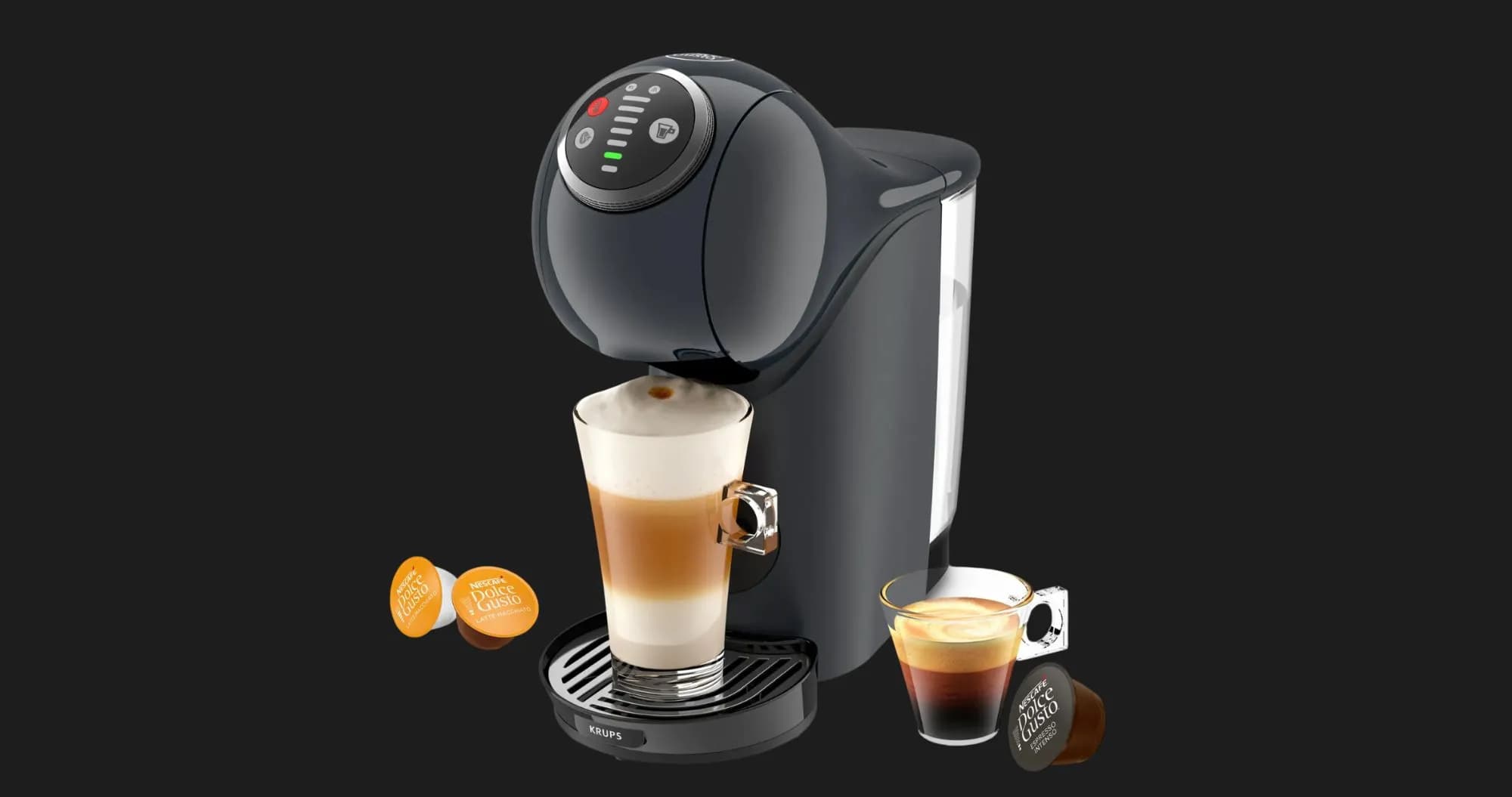 Кофеварка капсульная Krups Genio S Plus (Gray) (KP340B10)