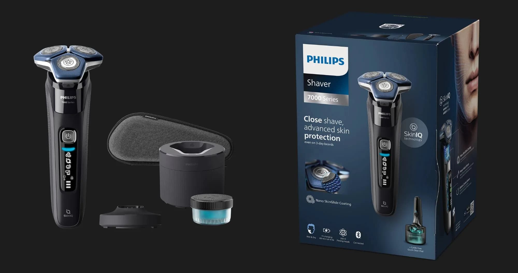 Электрическая бритва Philips Shaver Series 7000 SkinIQ (Black)