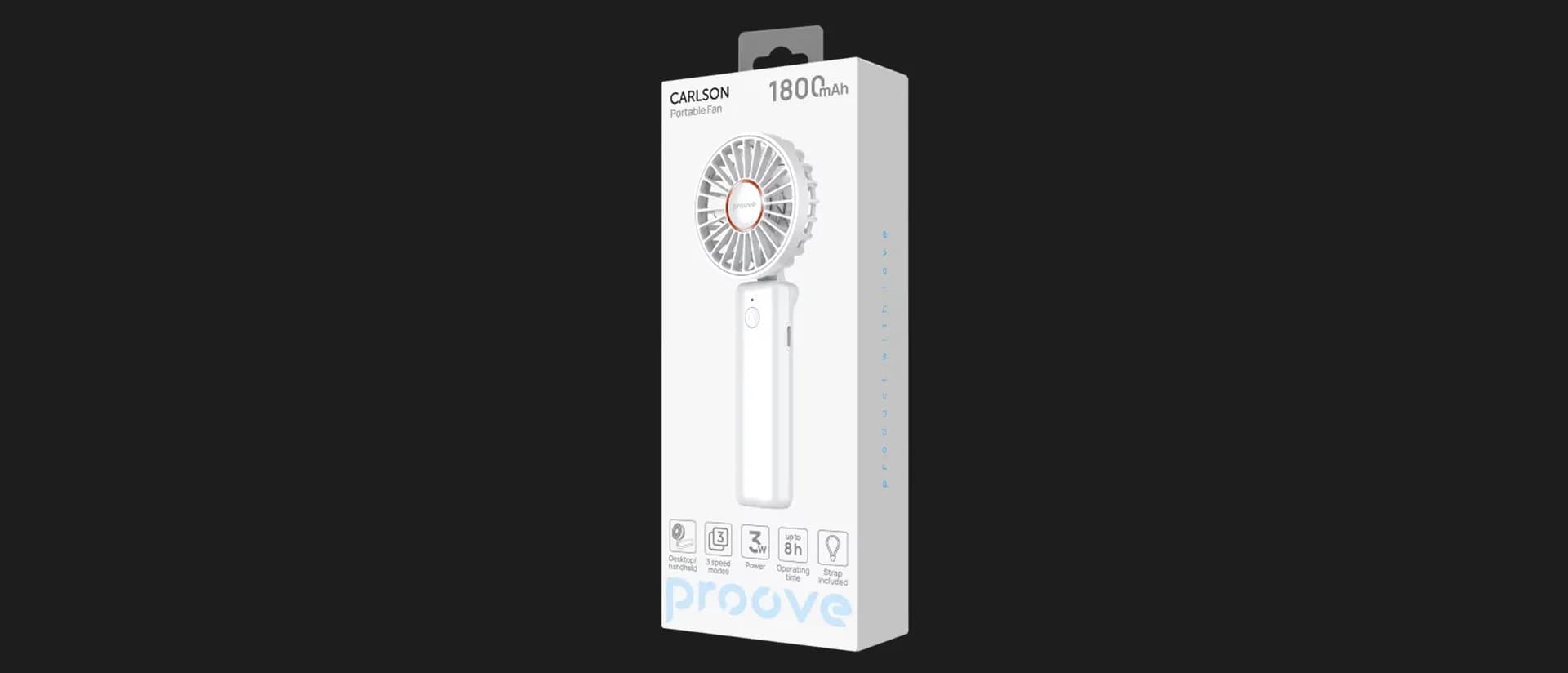 Портативный вентилятор Proove Carlson (White)
