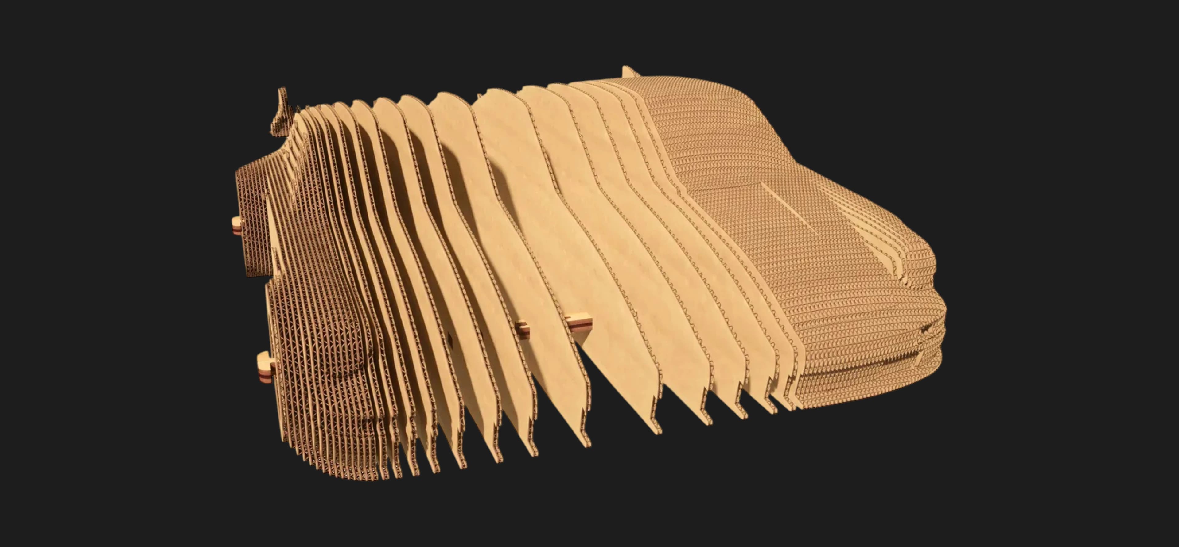 Картонный 3D пазл-конструктор Cartonic Порше 911 (Porsche 911) (CARTPOR)