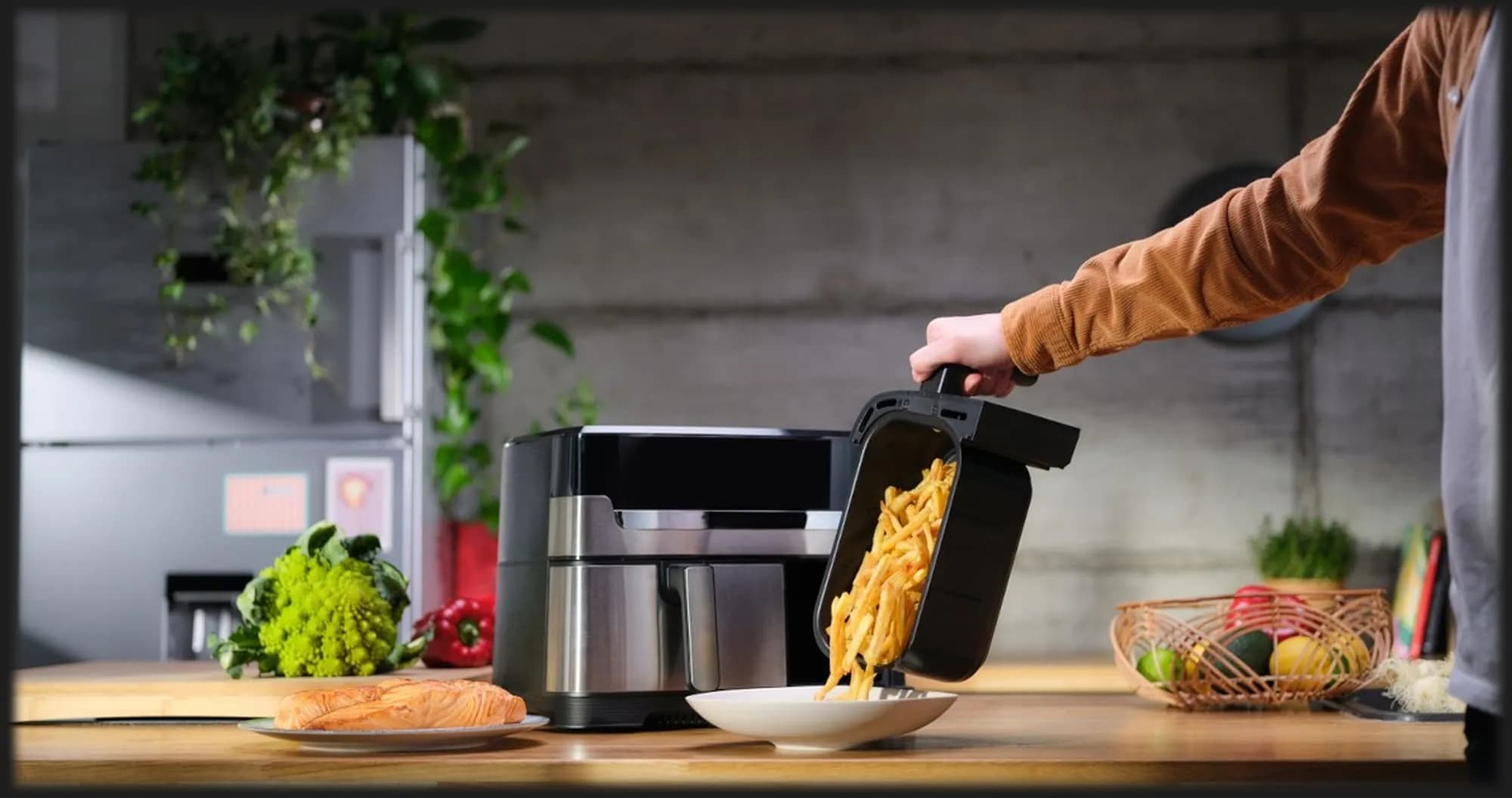 Мультипечь Tefal Dual Easy Fry&Grill Air Fryer EY905D10