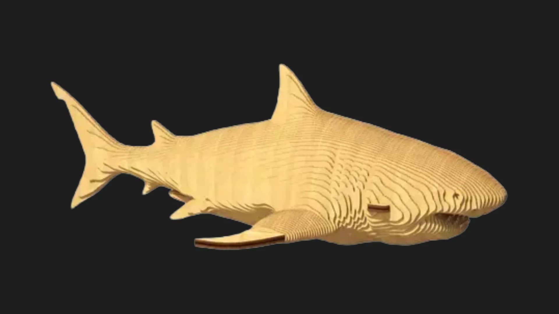 Картонный 3D пазл-конструктор Cartonic Акула (Shark) (CARTSHARK)