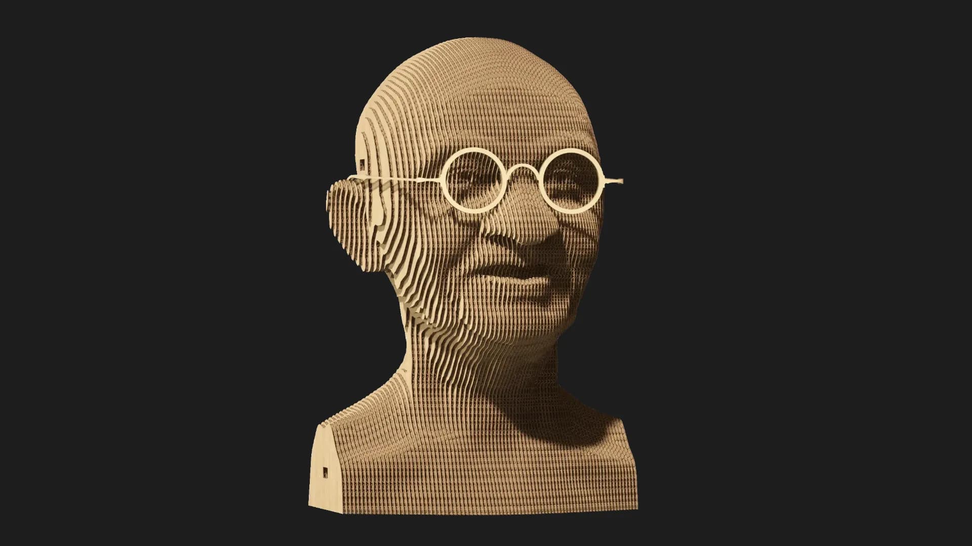 Картонный 3D пазл-конструктор Cartonic Махатма Ганди (Mahatma) (CARTMGDH)