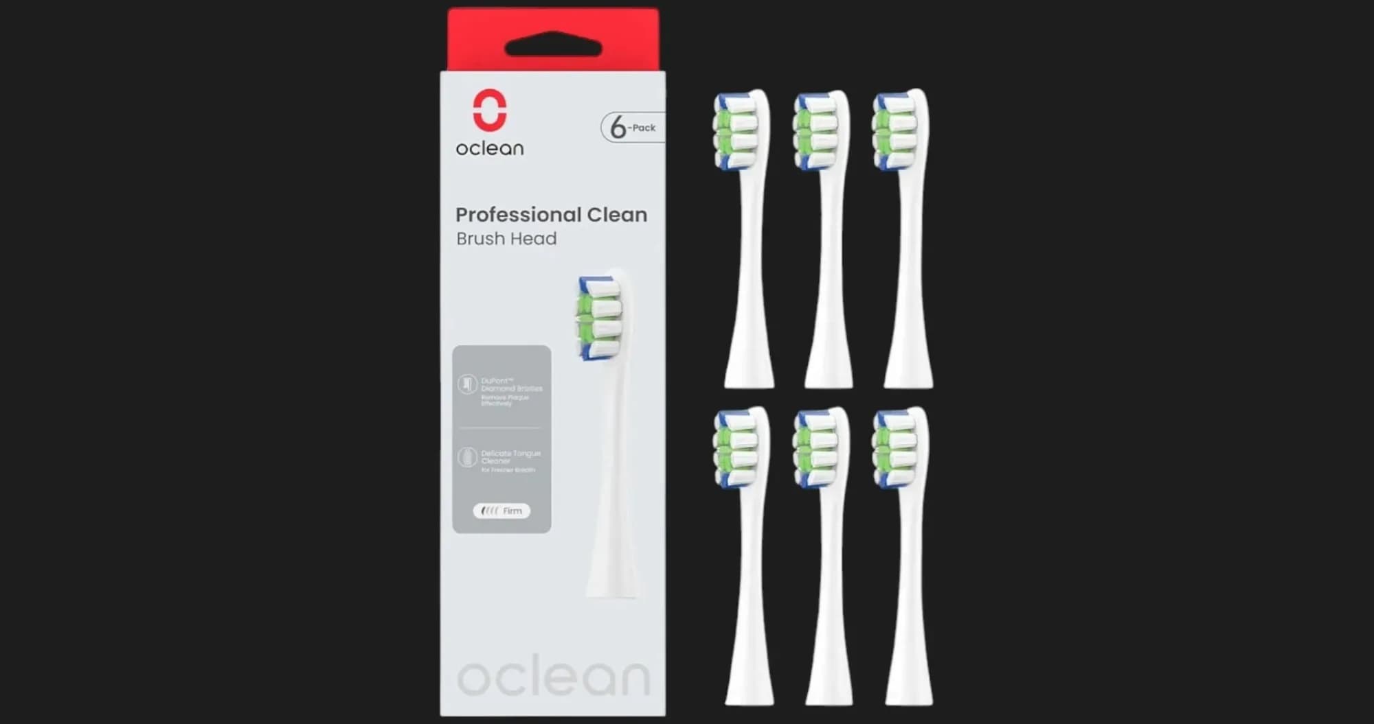 Насадка для зубной щетки Oclean P1C1 W06 Professional Clean Brush Head (White)
