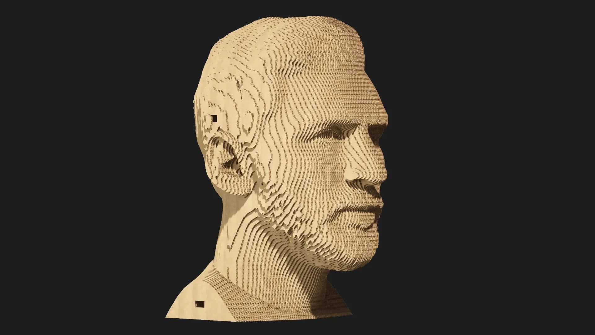 Картонный 3D пазл-конструктор Cartonic Лионель Месси (Lionel) (CARTMLMS)