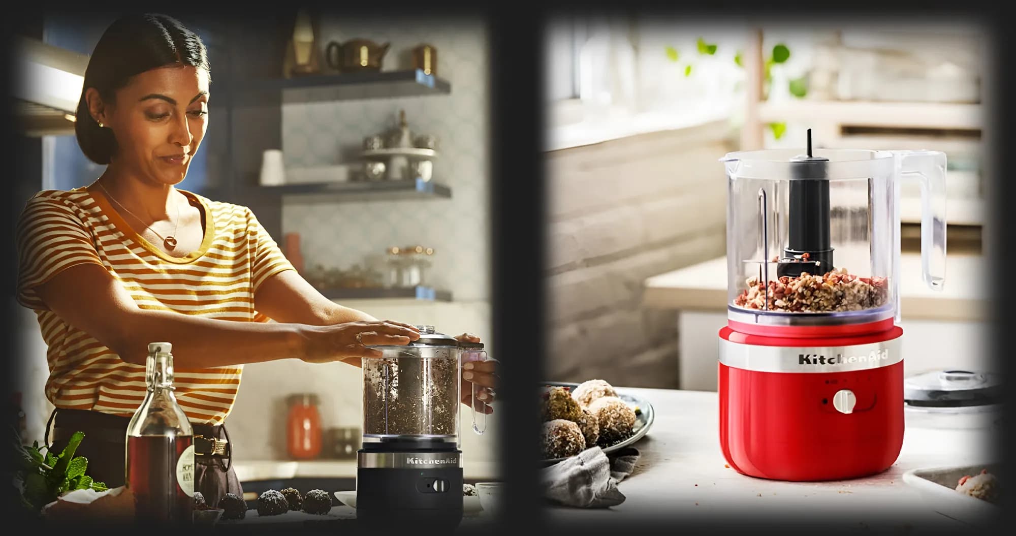 Кухонный миникомбайн KitchenAid 1,3 л беспроводной (Cream)