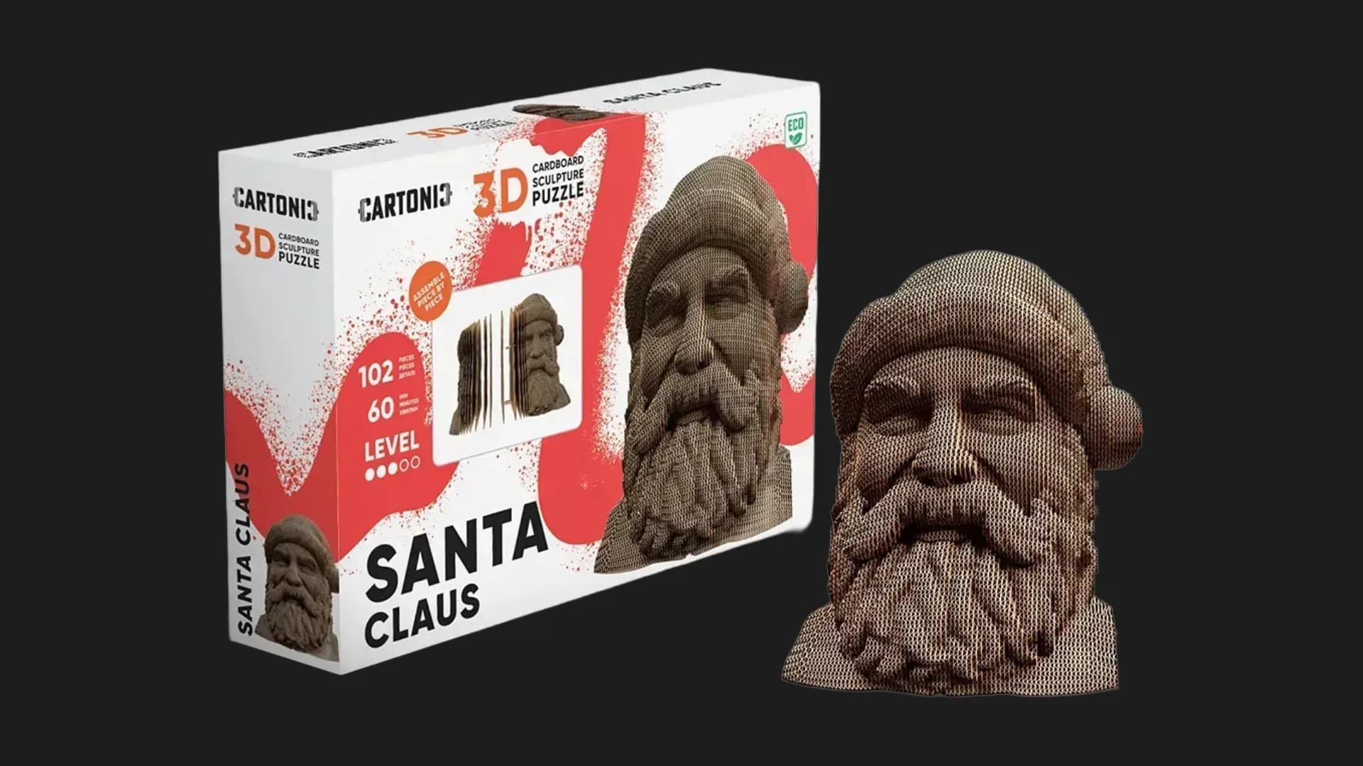 Картонный 3D пазл-конструктор Cartonic Санта-Клаус (Santa Claus) (CARTSANTA)