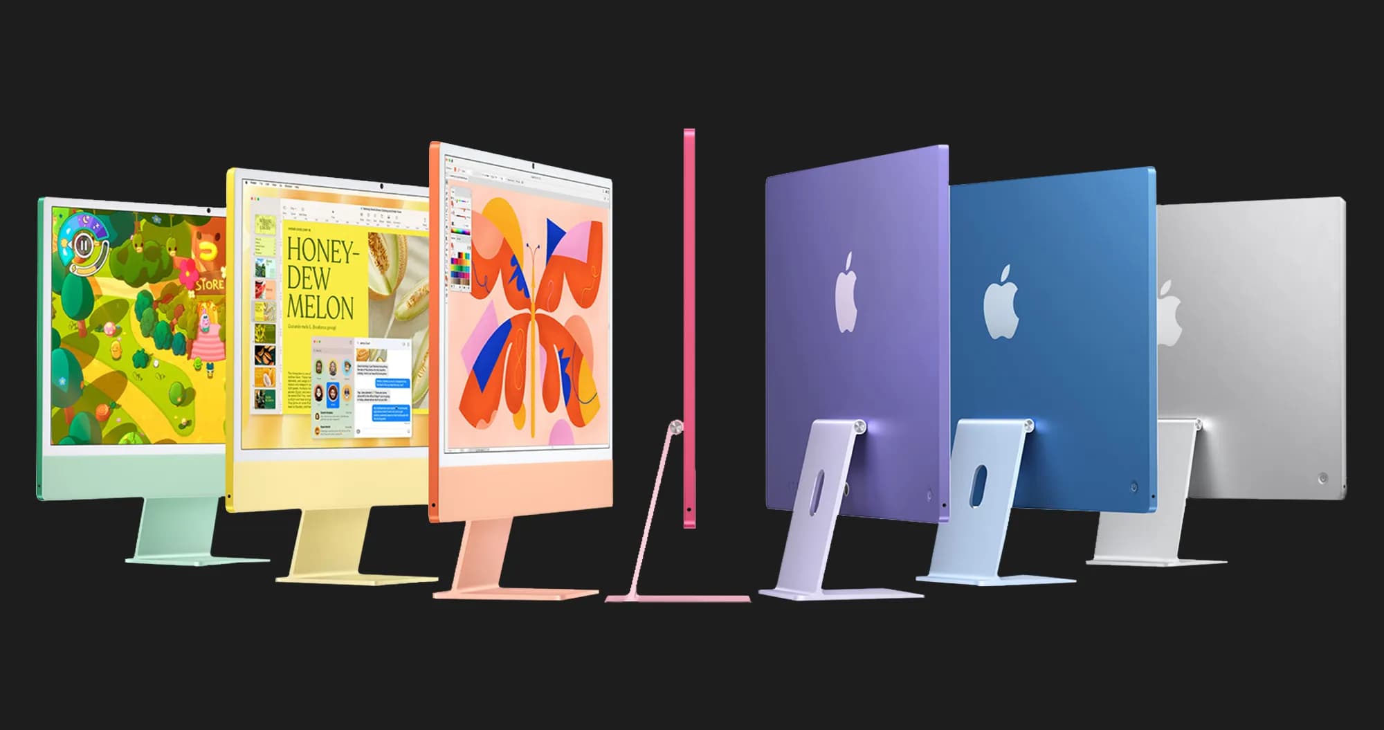 Apple iMac 24 with Retina 4.5K, Apple M4, 256GB, 8 CPU / 8 GPU, 16GB RAM, Silver (MWUC3) (2024)