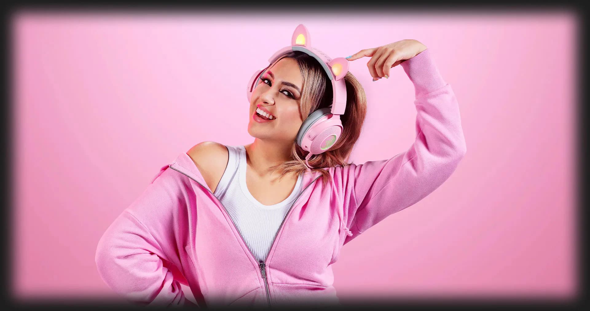 Игровая гарнитура RAZER Kraken Kitty Ed V2 Pro (Black) (RZ04-04510100-R3M1) (UA)
