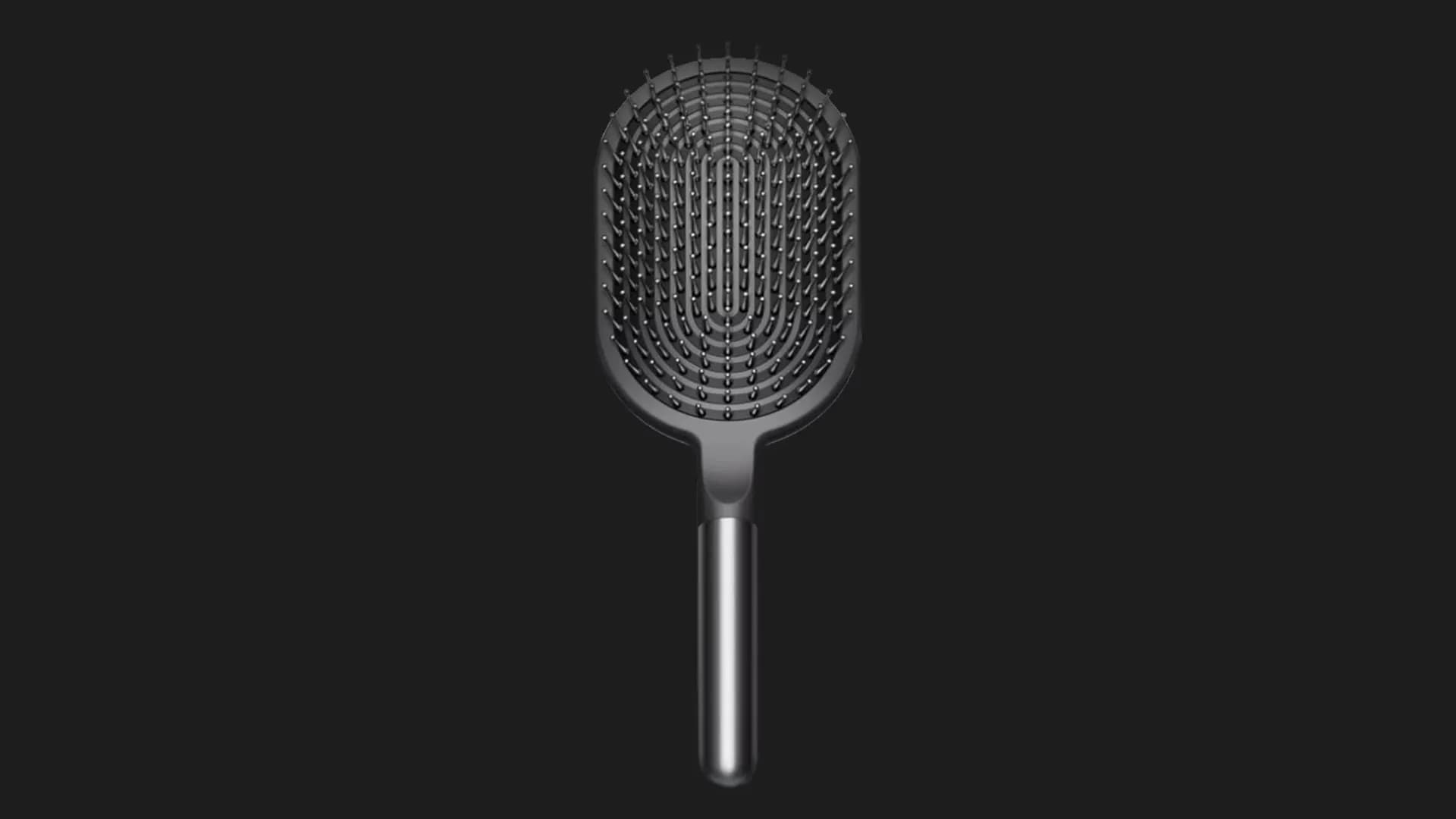 Щетка массажная Dyson Designed Paddle Brush (Black/Rose)
