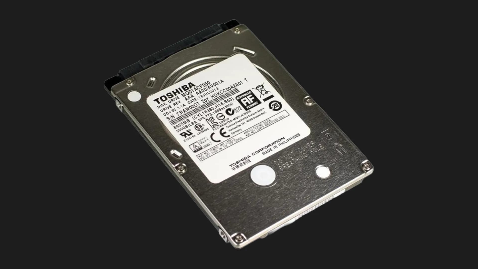 Жесткий диск Toshiba 500GB 2.5" 16MB 7200rpm (MQ01ACF050)
