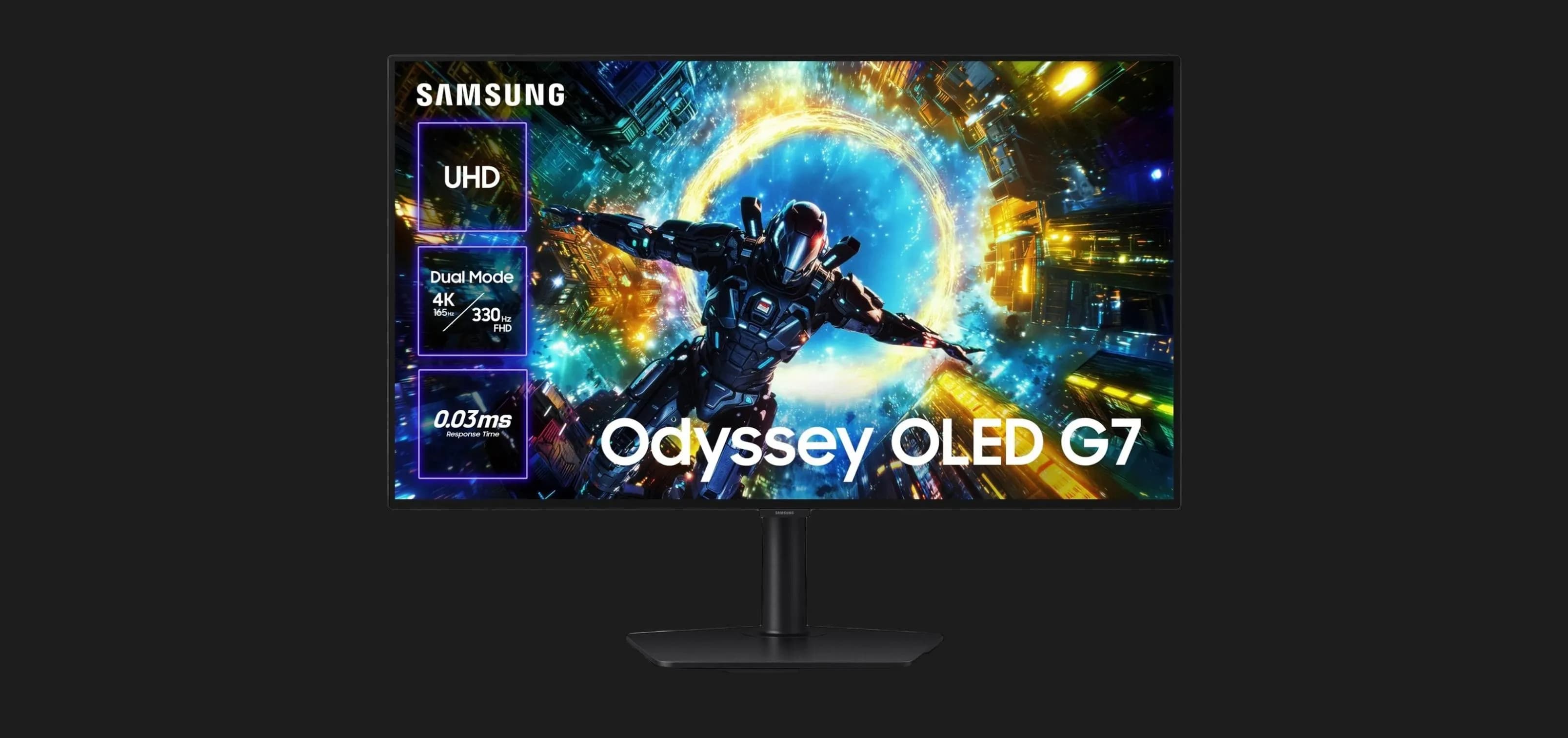 Монитор Samsung 32" Odyssey G7 OLED 165Hz LS32HG732SIXUA (UA)