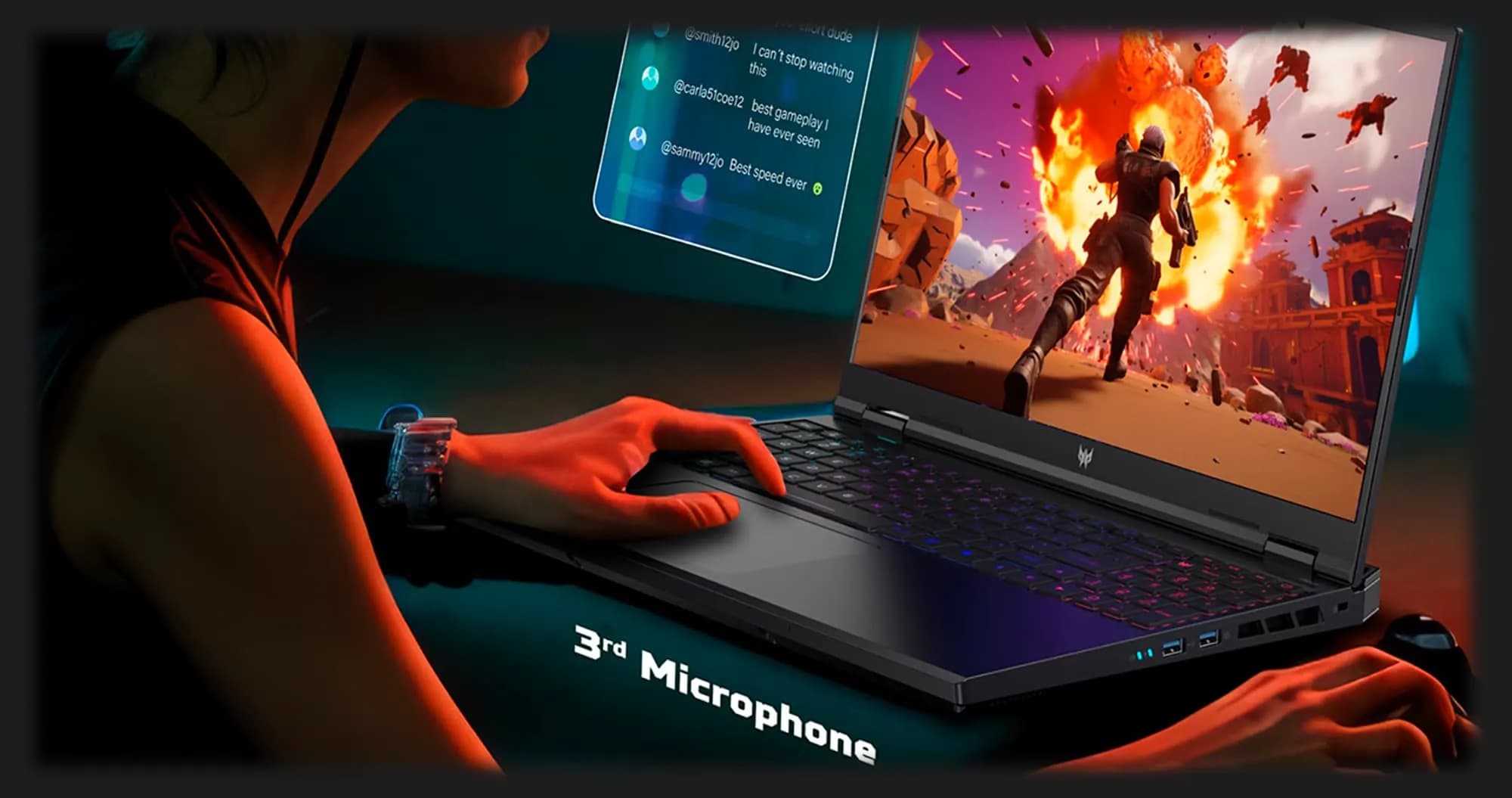 Ноутбук Acer Predator Helios Neo 16S AI PHN16S-I51 16" (Intel Core Ultra 7/16GB/1TB/RTX 5070) (NH.U3TEU.003) (UA)
