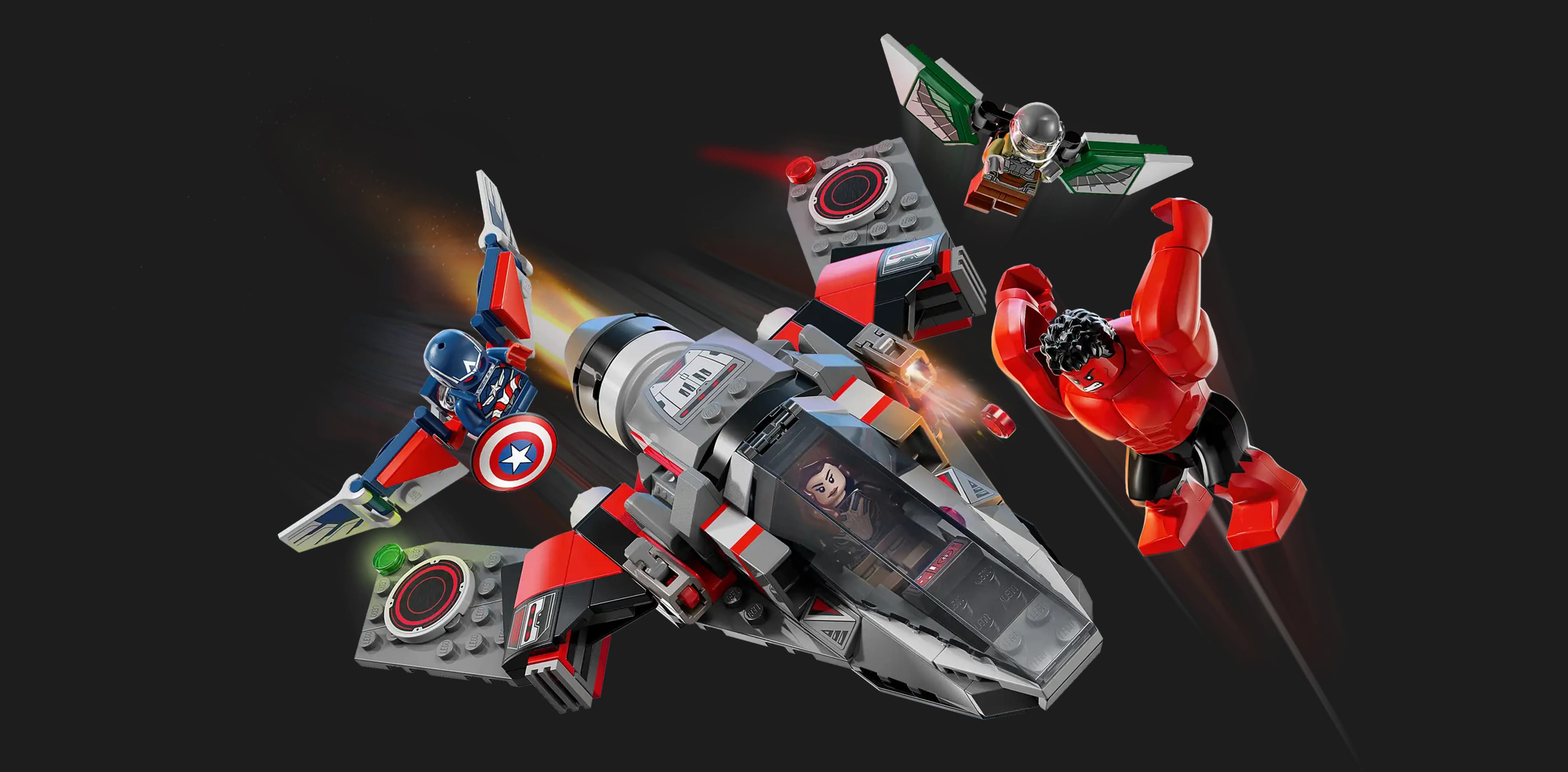 Конструктор LEGO Marvel Капитан Америка против Красного Халка (76292)
