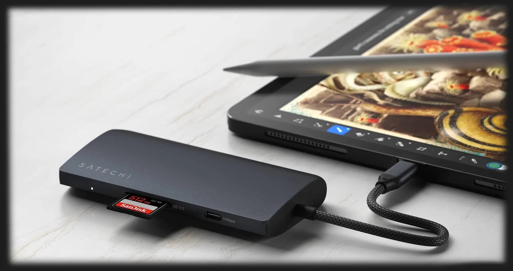 Адаптер Satechi USB-C Multiport Adapter 8K with Ethernet V3 (Midnight)
