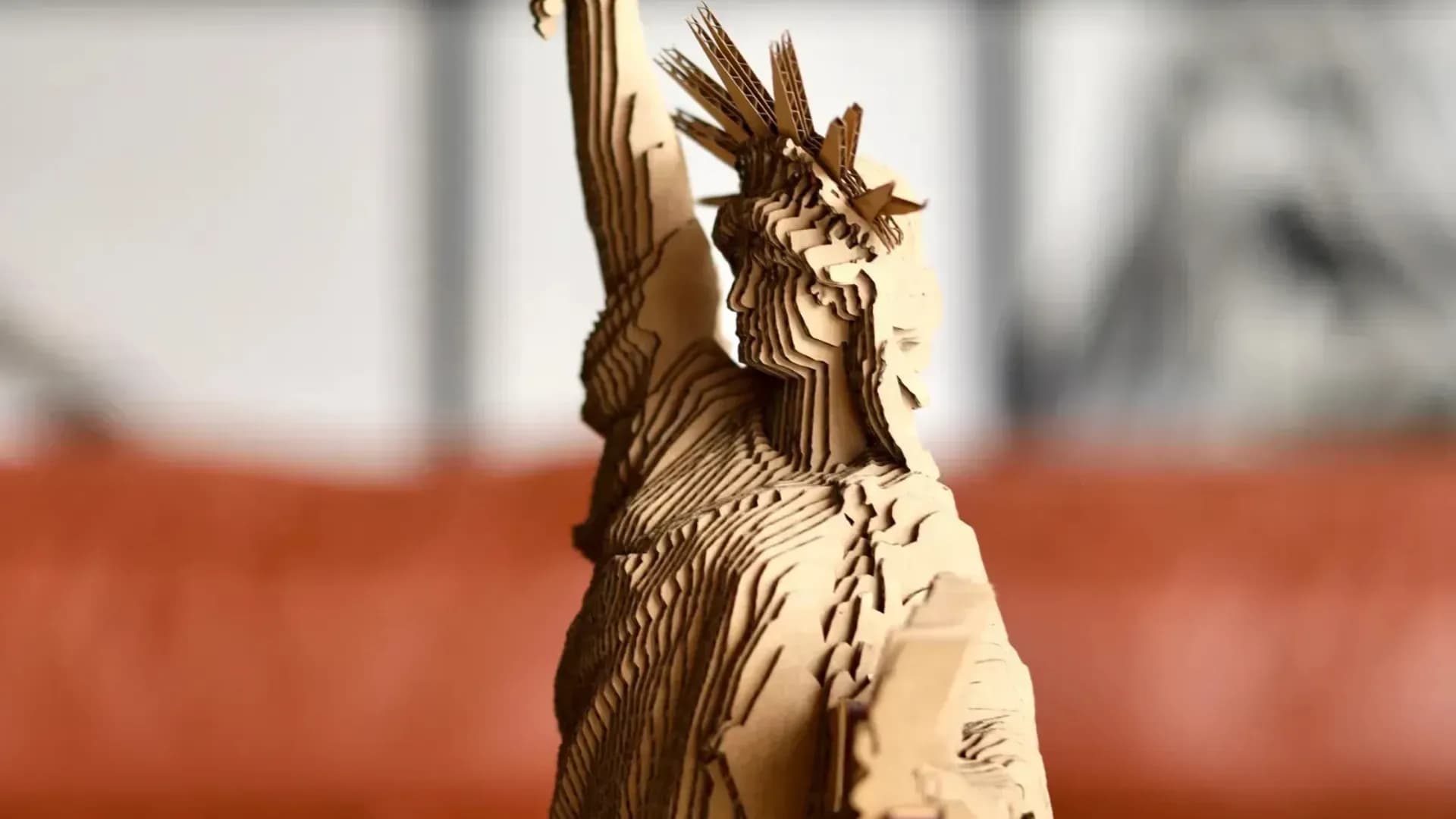 Картонный 3D пазл-конструктор Cartonic Статуя Свободы (Statue of liberty USA) (CARTLIBUS)