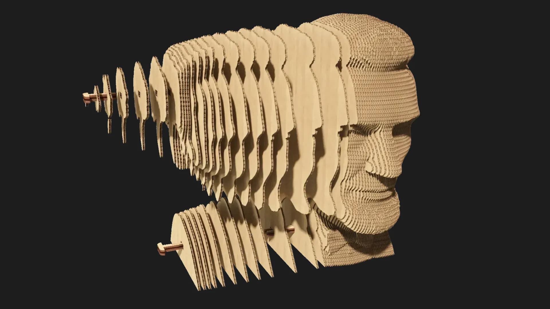 Картонный 3D пазл-конструктор Cartonic Авраам Линкольн (Lincoln) (CARTMLNC)