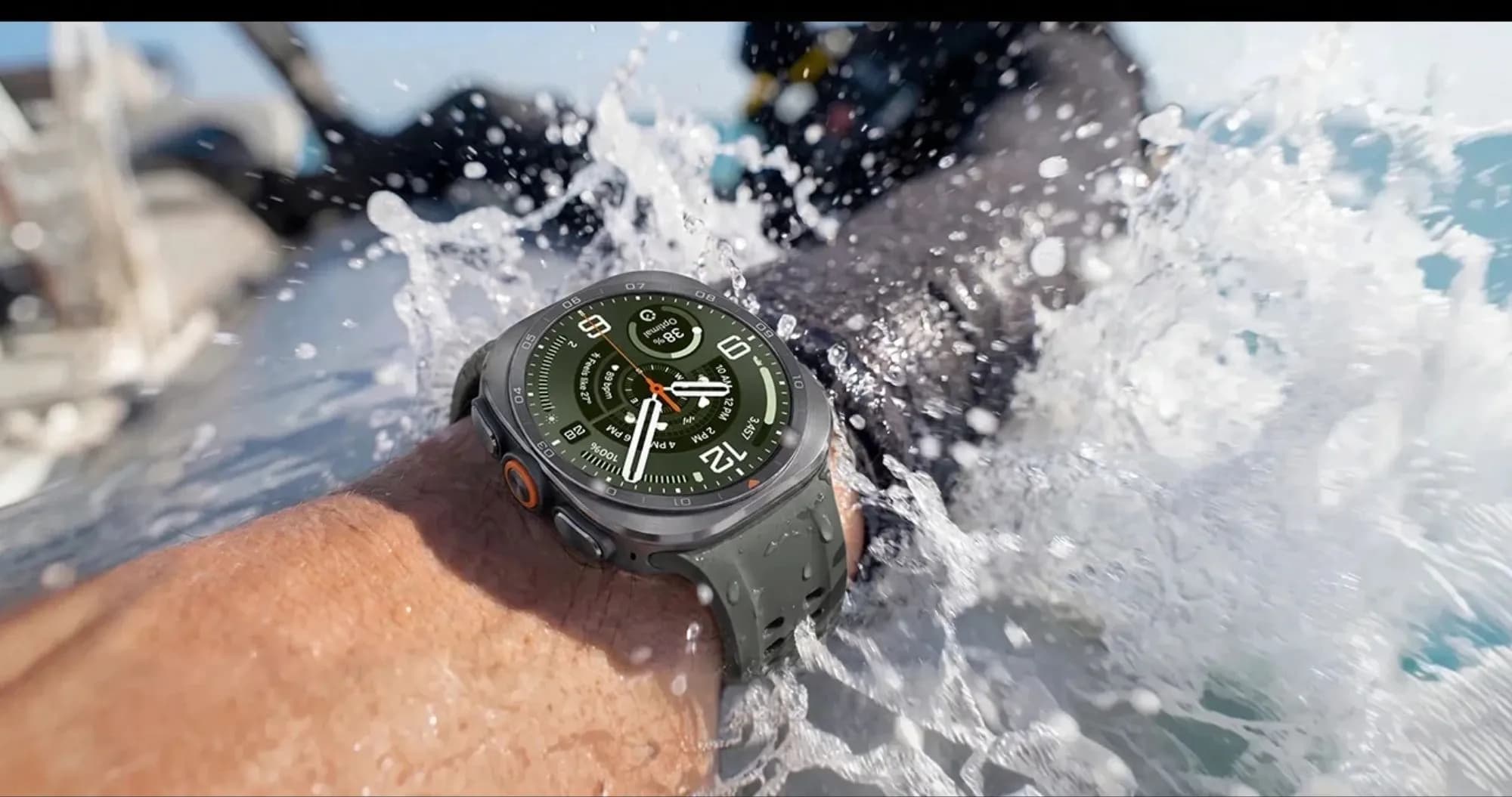 Смарт-часы Samsung Galaxy Watch Ultra 2 47mm Titanium Gray LTE with Black Marine Band (SM-L715FZKA) (Standard)
