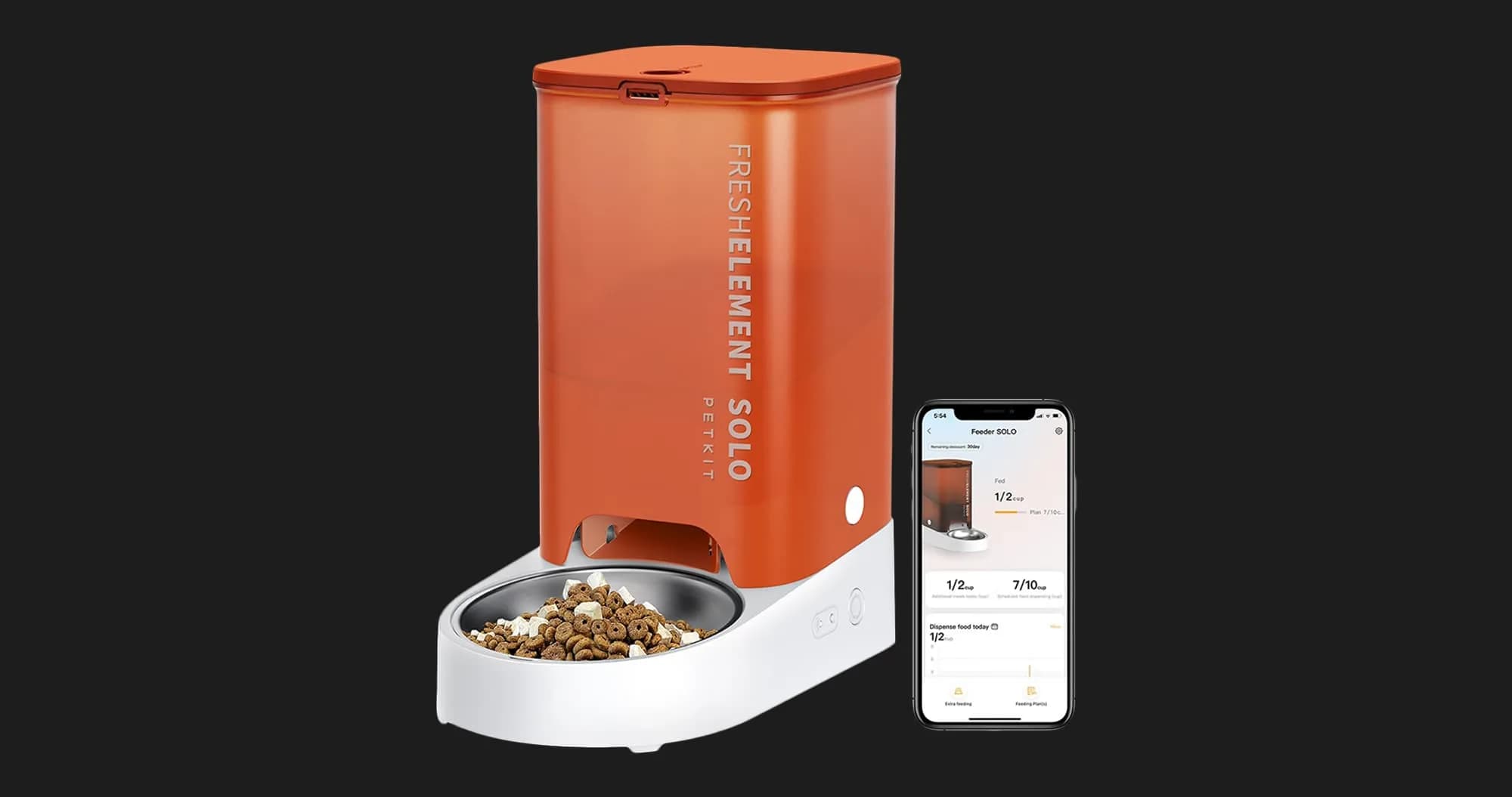 Смарт кормушка PETKIT Fresh Element SOLO (Dark Gray)