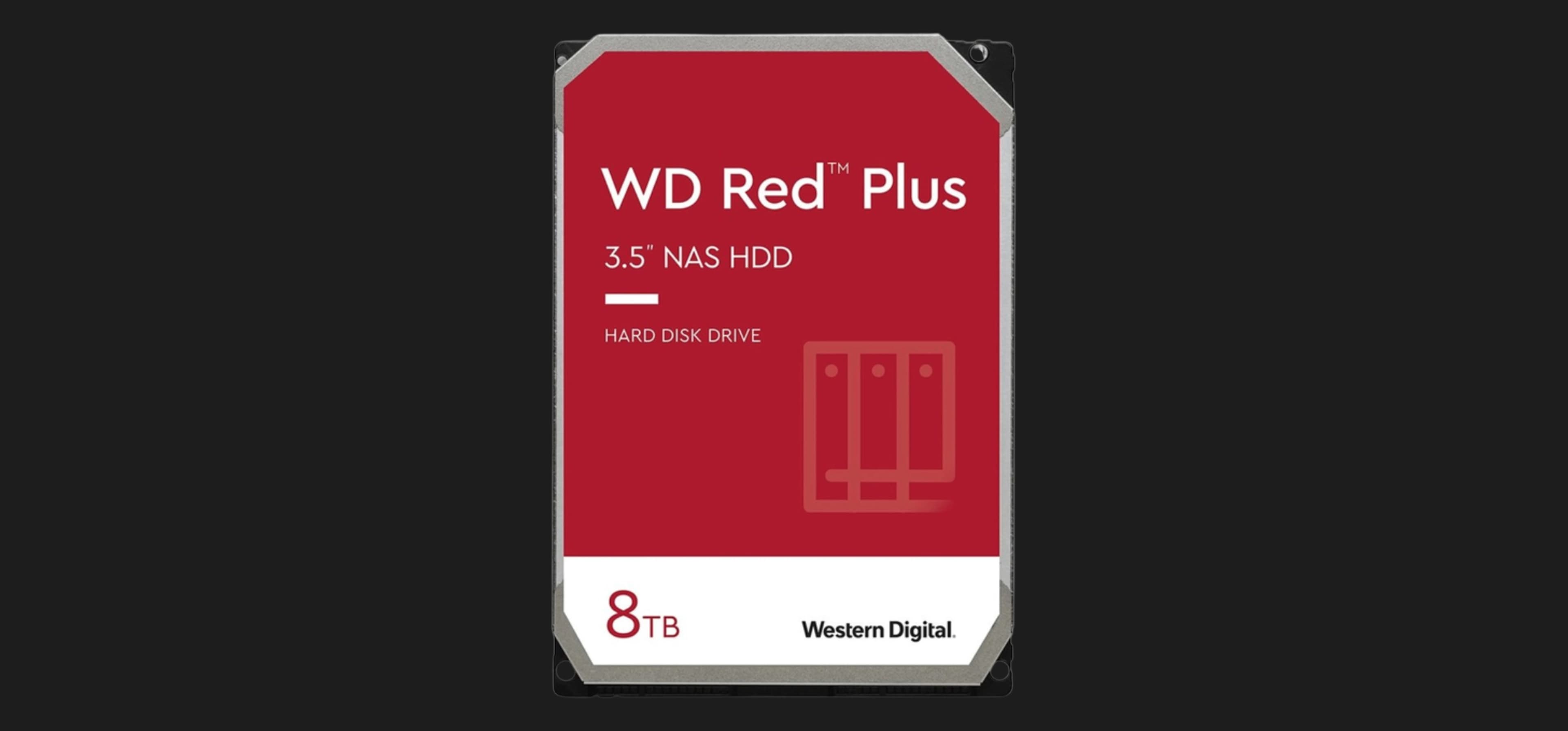 Жесткий диск Western Digital Red Plus 8TB 3.5” 256 МБ 5400rpm (WD80EFPX)