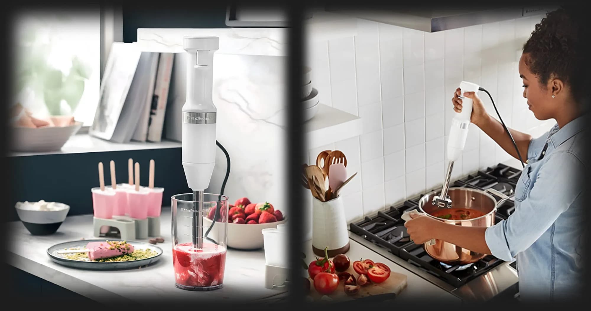 Блендер погружной KitchenAid Classic (White)