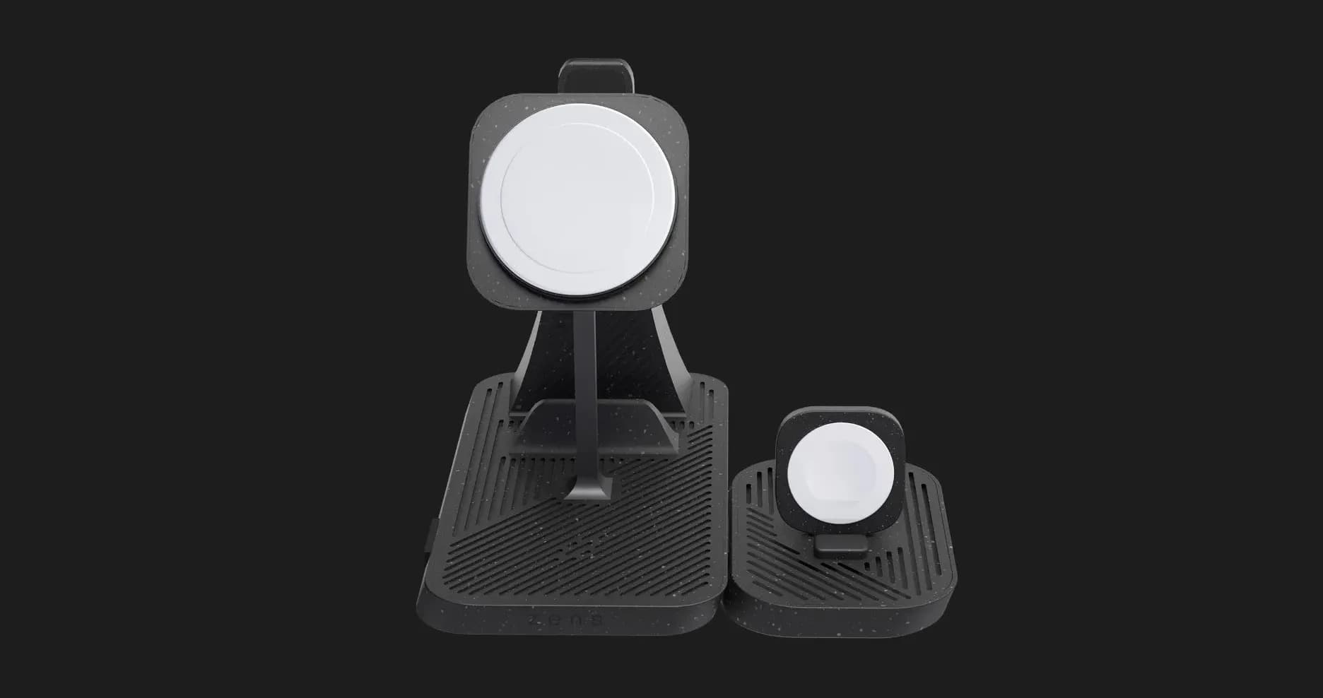 Беcпроводная зарядка Zens 4-in-1 Modular Wireless Charger with iPad Charging Stand (ZEAPM03/00) (Black)