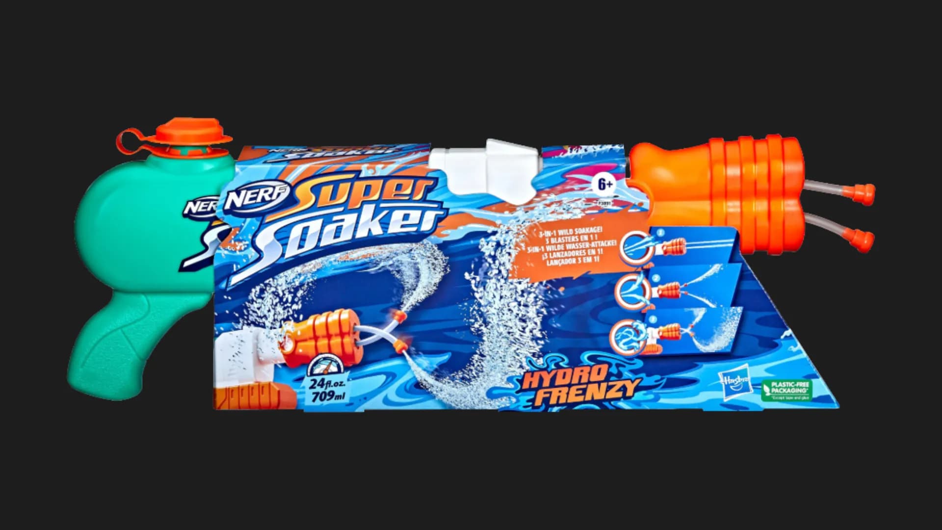 Водяной бластер Nerf Super Soaker Гидро Фринзи (F3891)