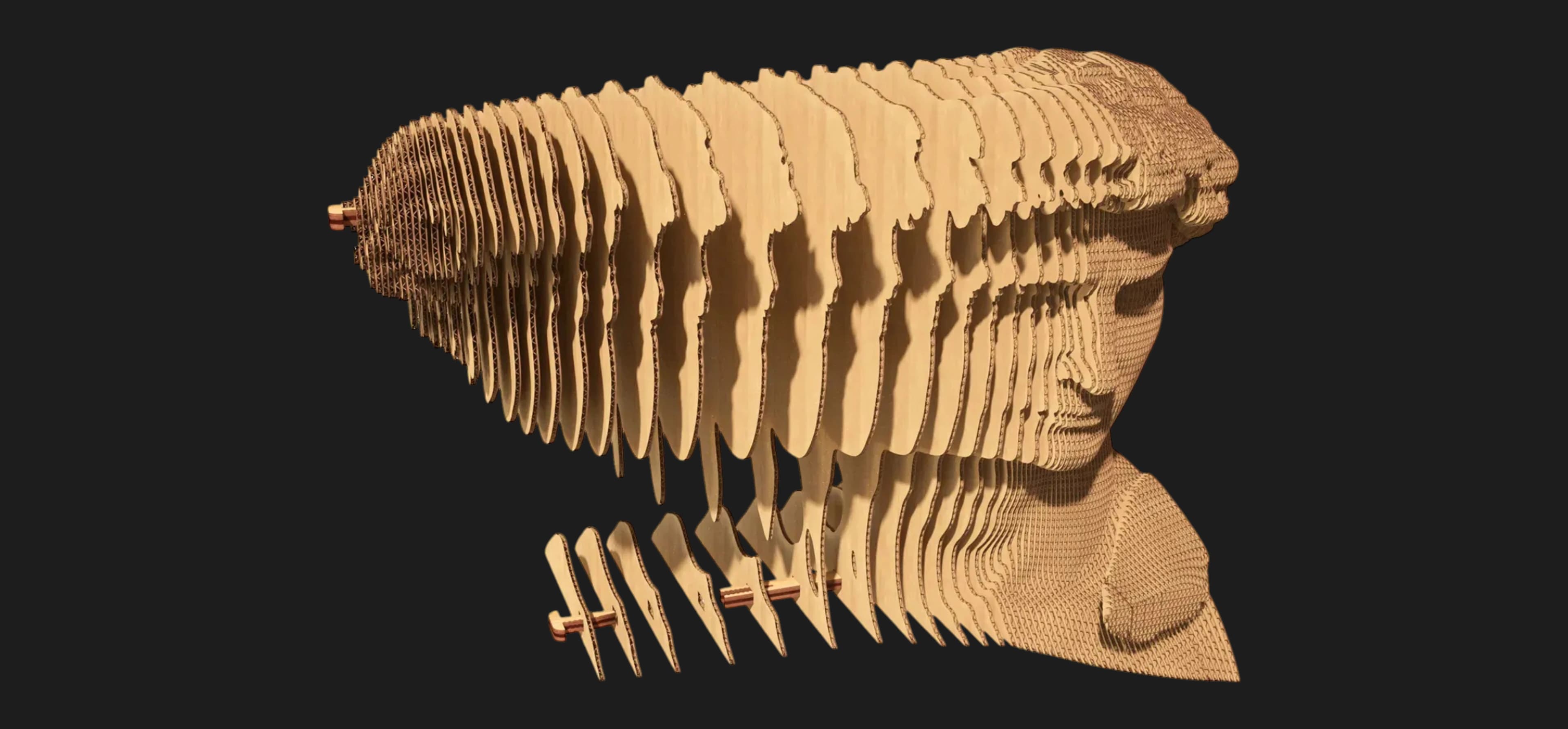 Картонный 3D пазл-конструктор Cartonic Давид (David) (CARTDAV)