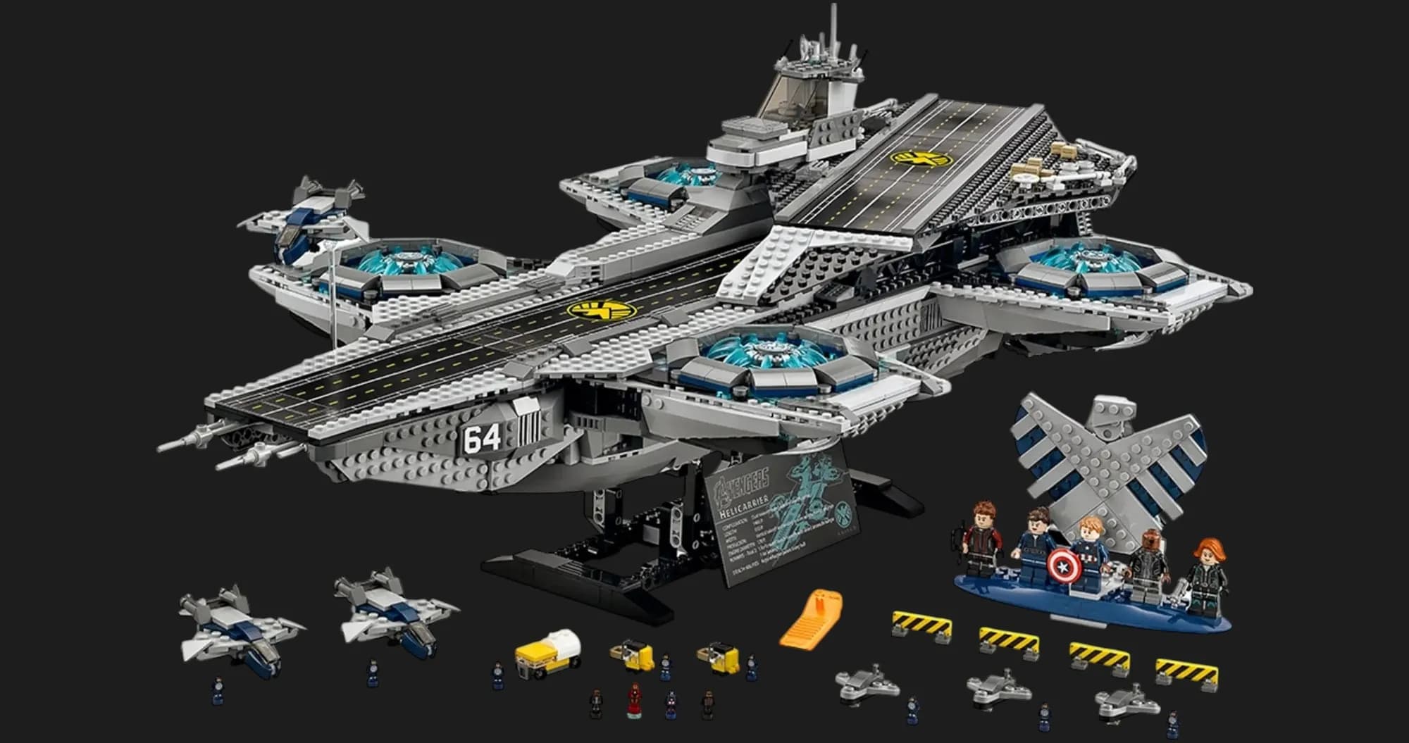 Конструктор LEGO Marvel Геликарриер Щит (76042)