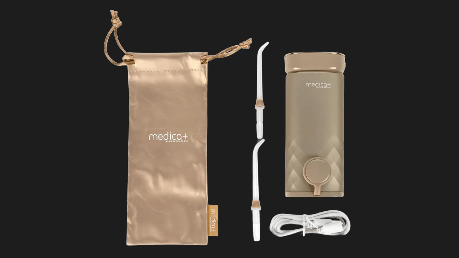 Ирригатор портативный MEDICA+ Lux Prowater 10 Soft Touch (Gold)