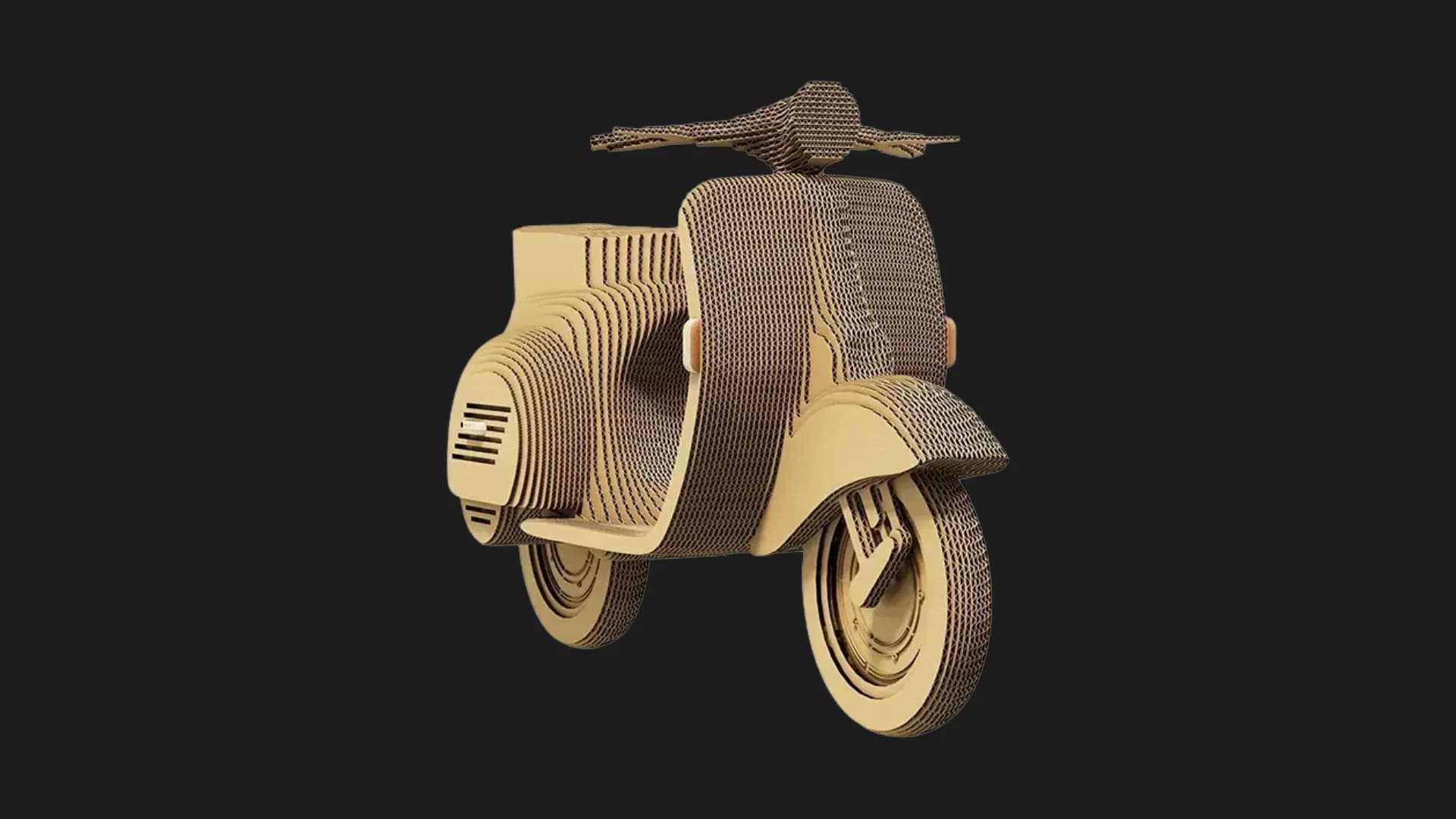 Картонный 3D пазл-конструктор Cartonic Скутер (Scooter) (CARTSCOO)
