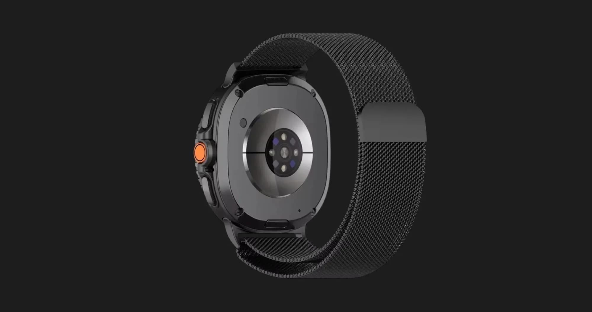 Ремешок Milanese Magnetic для Samsung Galaxy Watch Ultra 2/Ultra (Black)