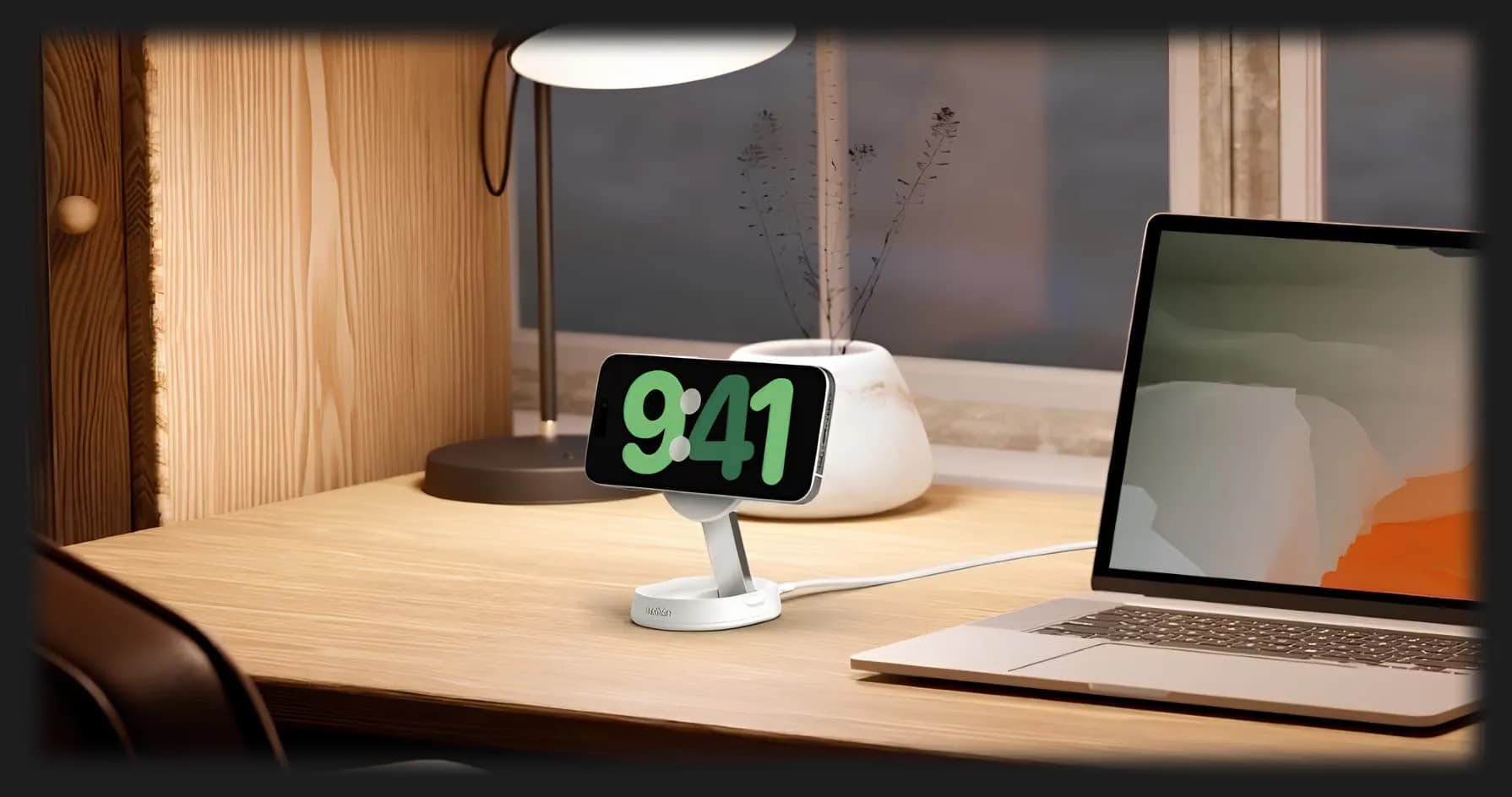 Беспроводная зарядка Belkin 15 Вт Magnetic Stand Qi2 (Black)
