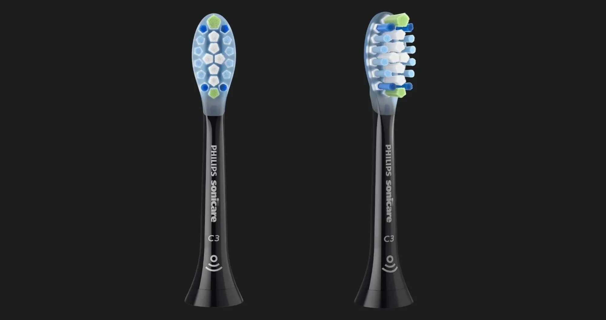 Насадка для зубной щетки Philips Sonicare C3 Premium Plaque Defense (Black)